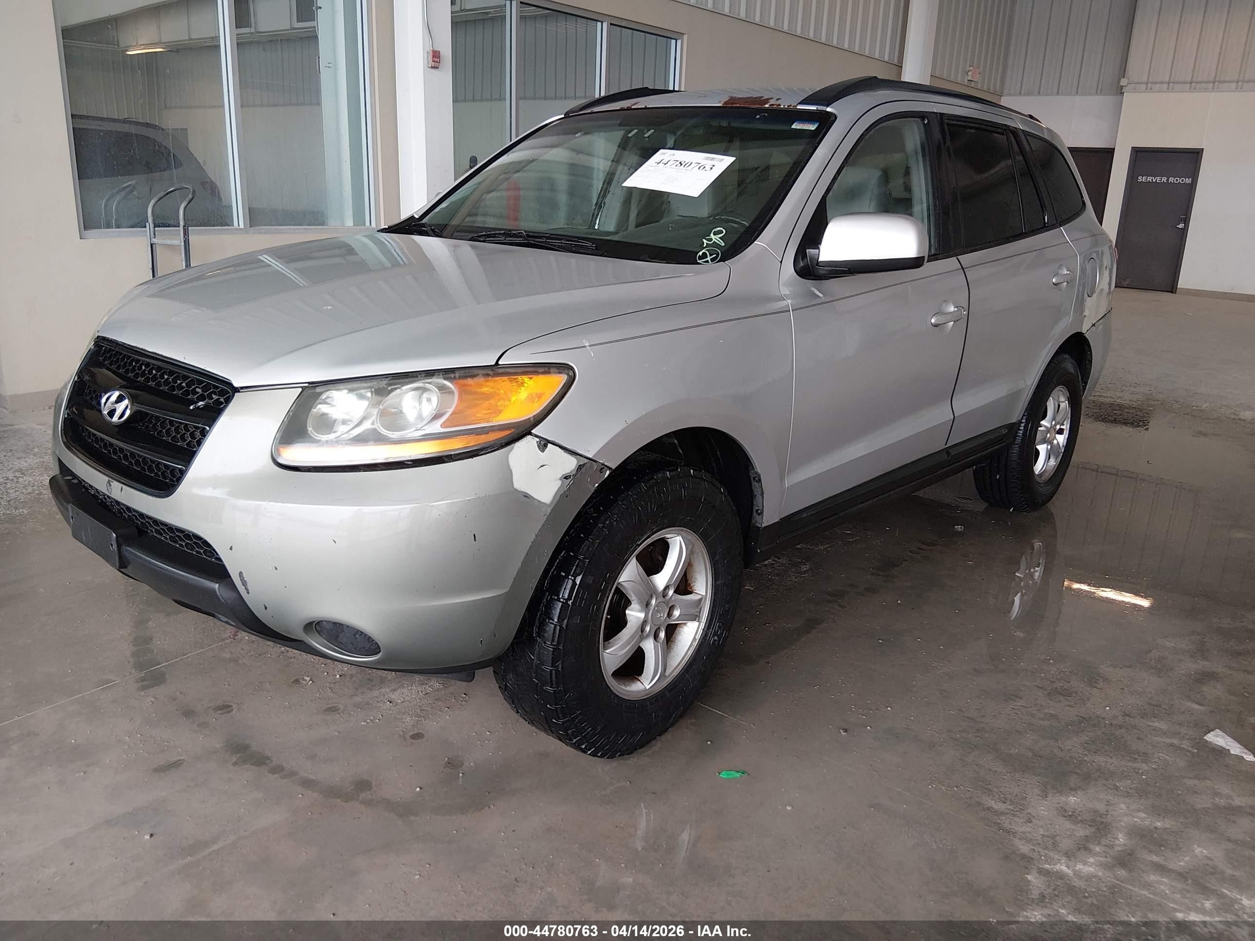 2008 Hyundai Santa Fe Gls Silver vin: 5NMSG13D48H177512