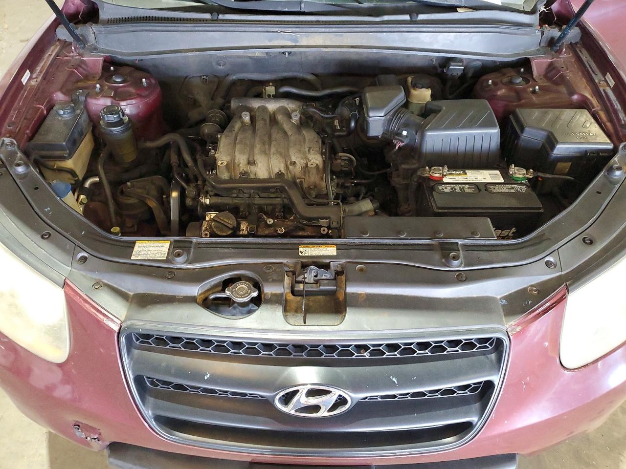 2008 Hyundai Santa Fe Gls Red vin: 5NMSG13D48H207916