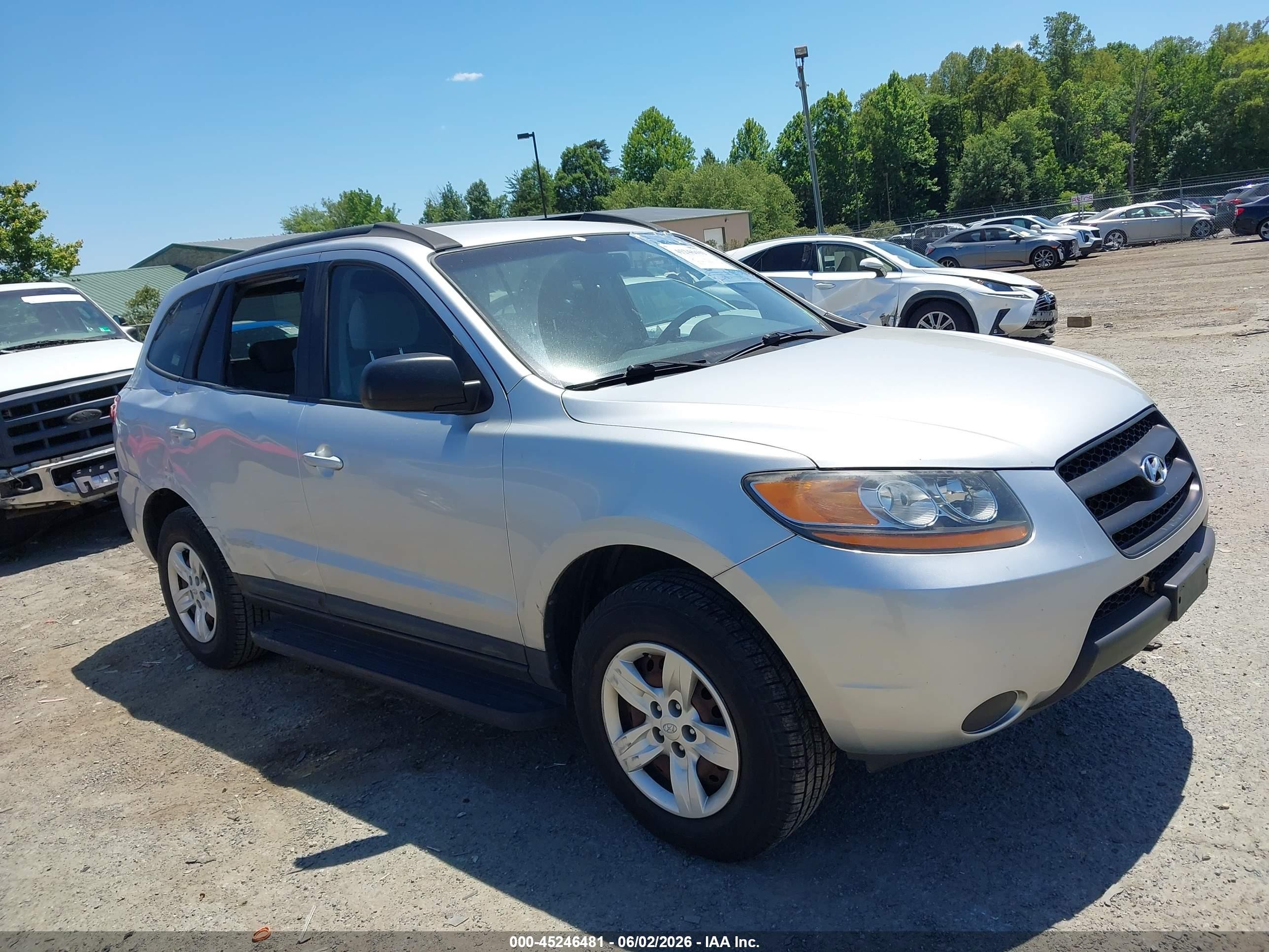 2009 Hyundai Santa Fe Gls Silver vin: 5NMSG13D49H249634