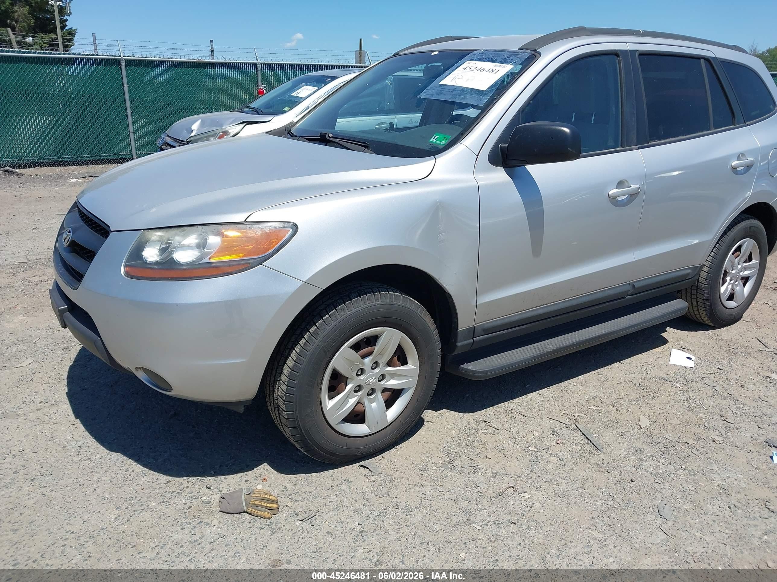 2009 Hyundai Santa Fe Gls Silver vin: 5NMSG13D49H249634