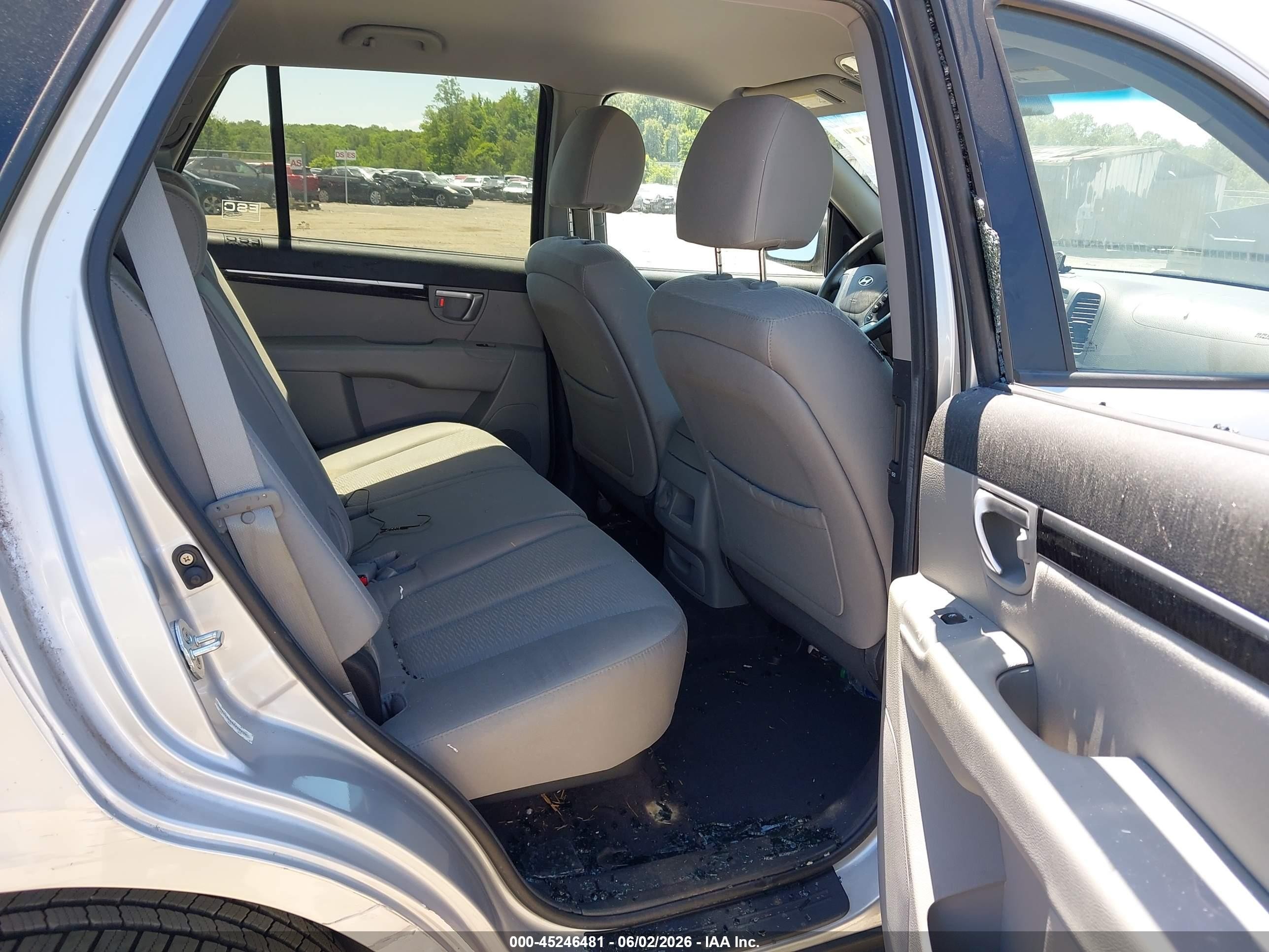2009 Hyundai Santa Fe Gls Silver vin: 5NMSG13D49H249634