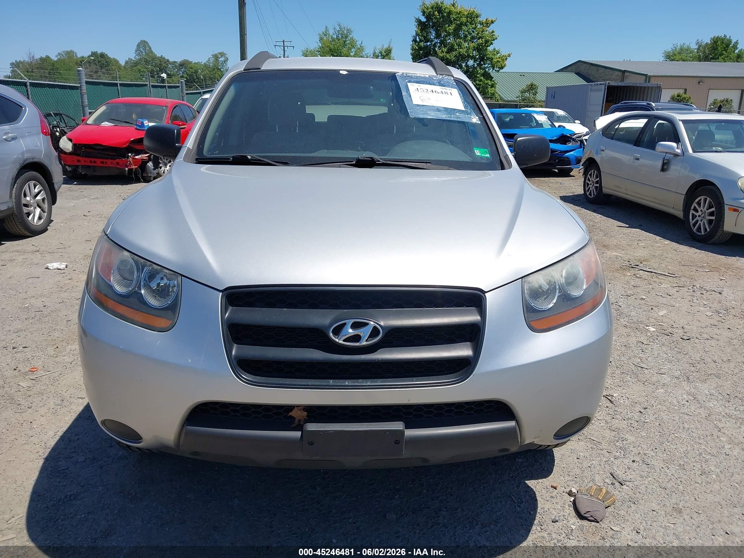 2009 Hyundai Santa Fe Gls Silver vin: 5NMSG13D49H249634