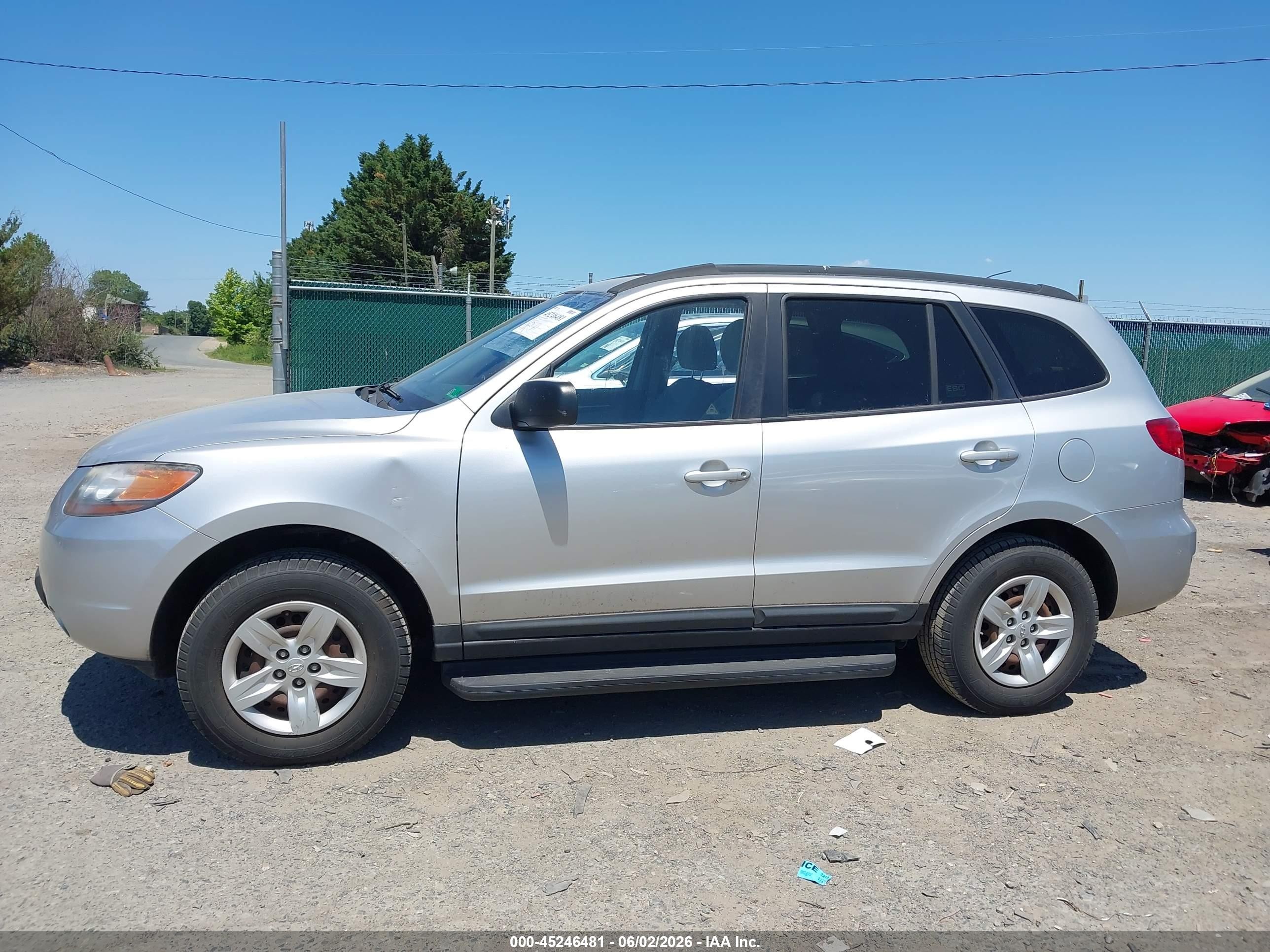 2009 Hyundai Santa Fe Gls Silver vin: 5NMSG13D49H249634