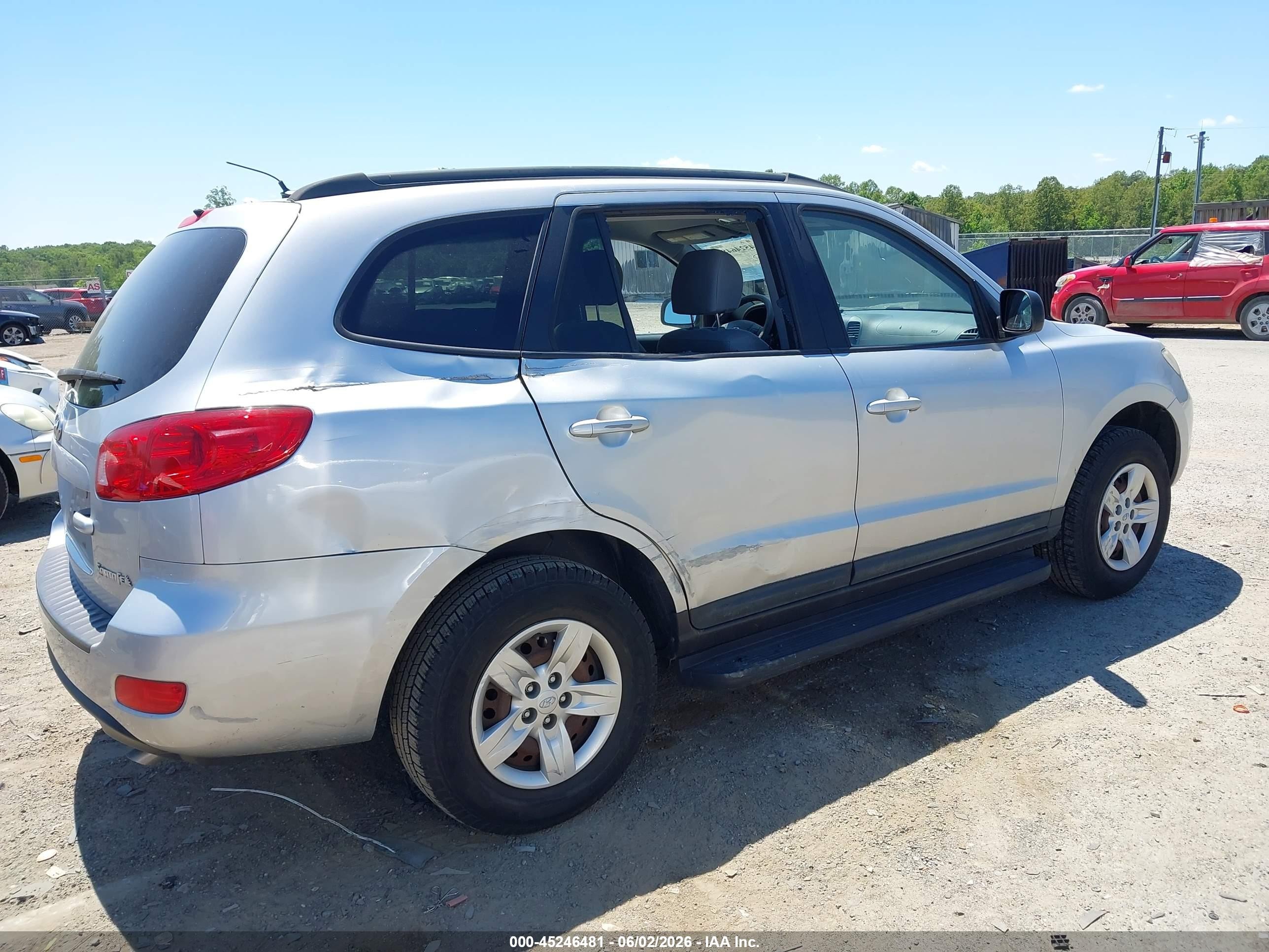 2009 Hyundai Santa Fe Gls Silver vin: 5NMSG13D49H249634