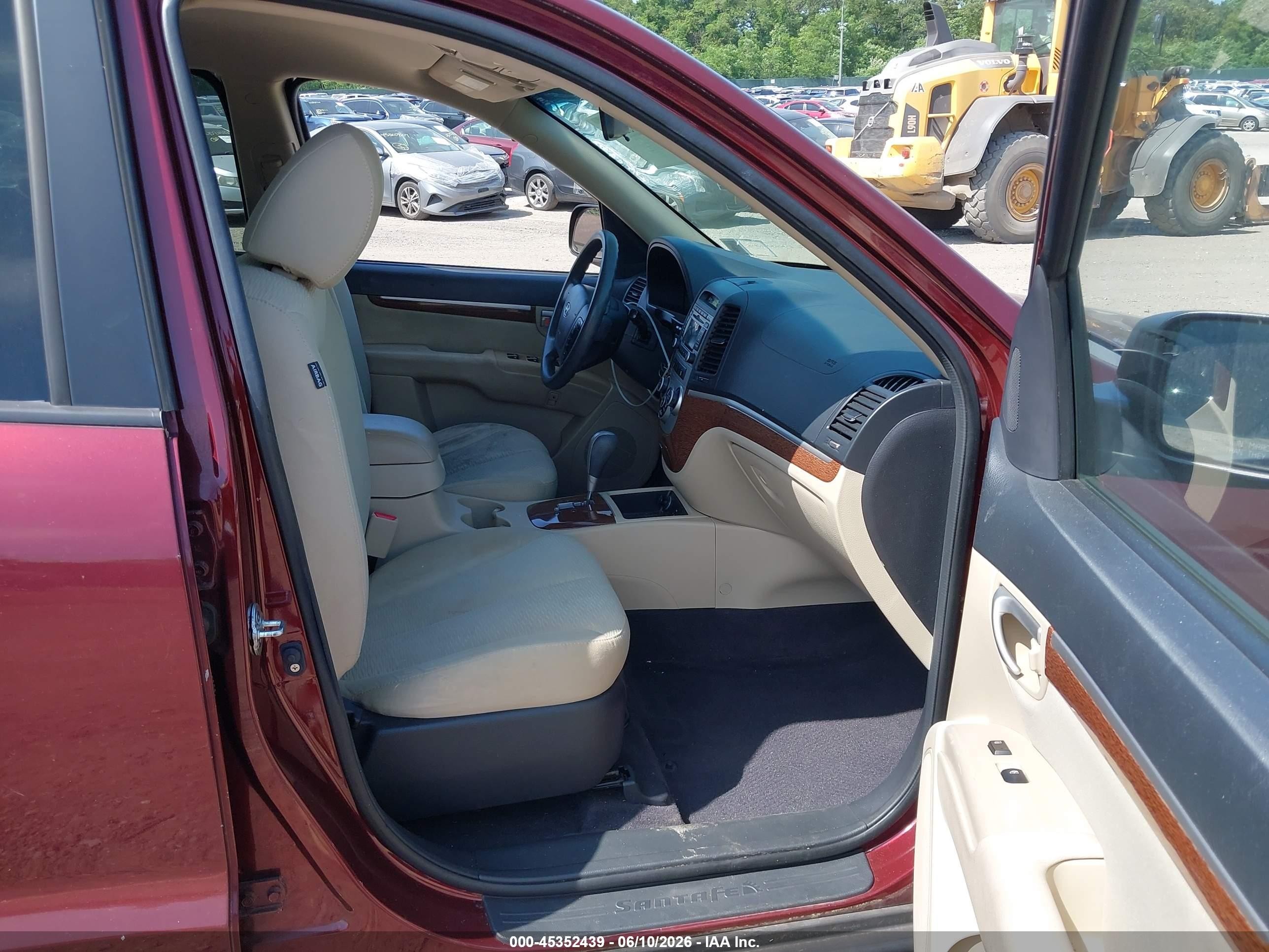 2009 Hyundai Santa Fe Gls Maroon vin: 5NMSG13D49H259855