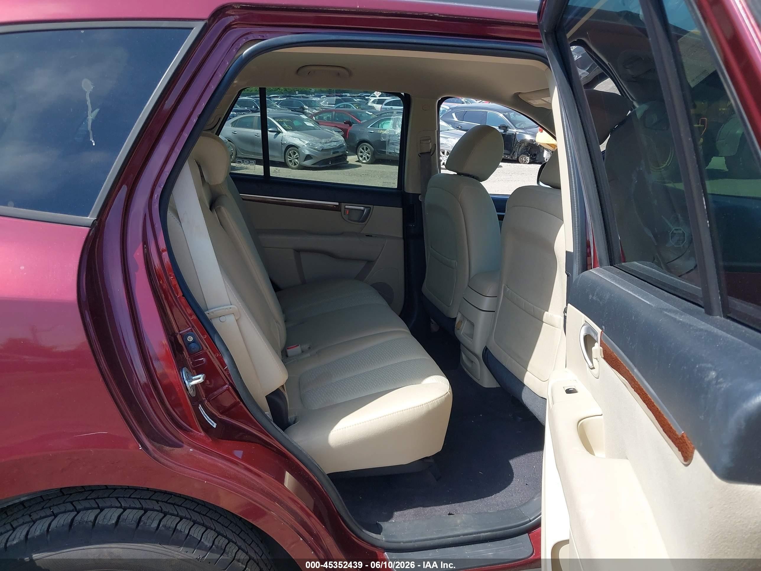 2009 Hyundai Santa Fe Gls Maroon vin: 5NMSG13D49H259855