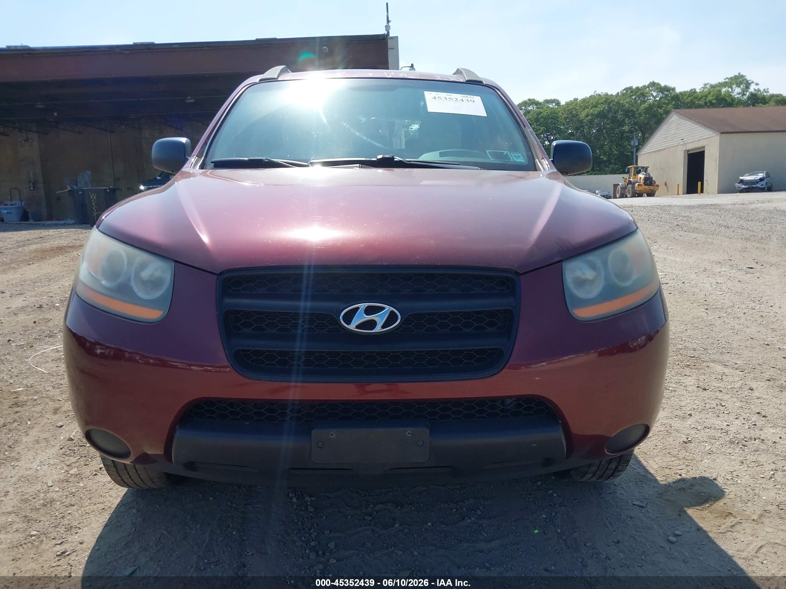 2009 Hyundai Santa Fe Gls Maroon vin: 5NMSG13D49H259855