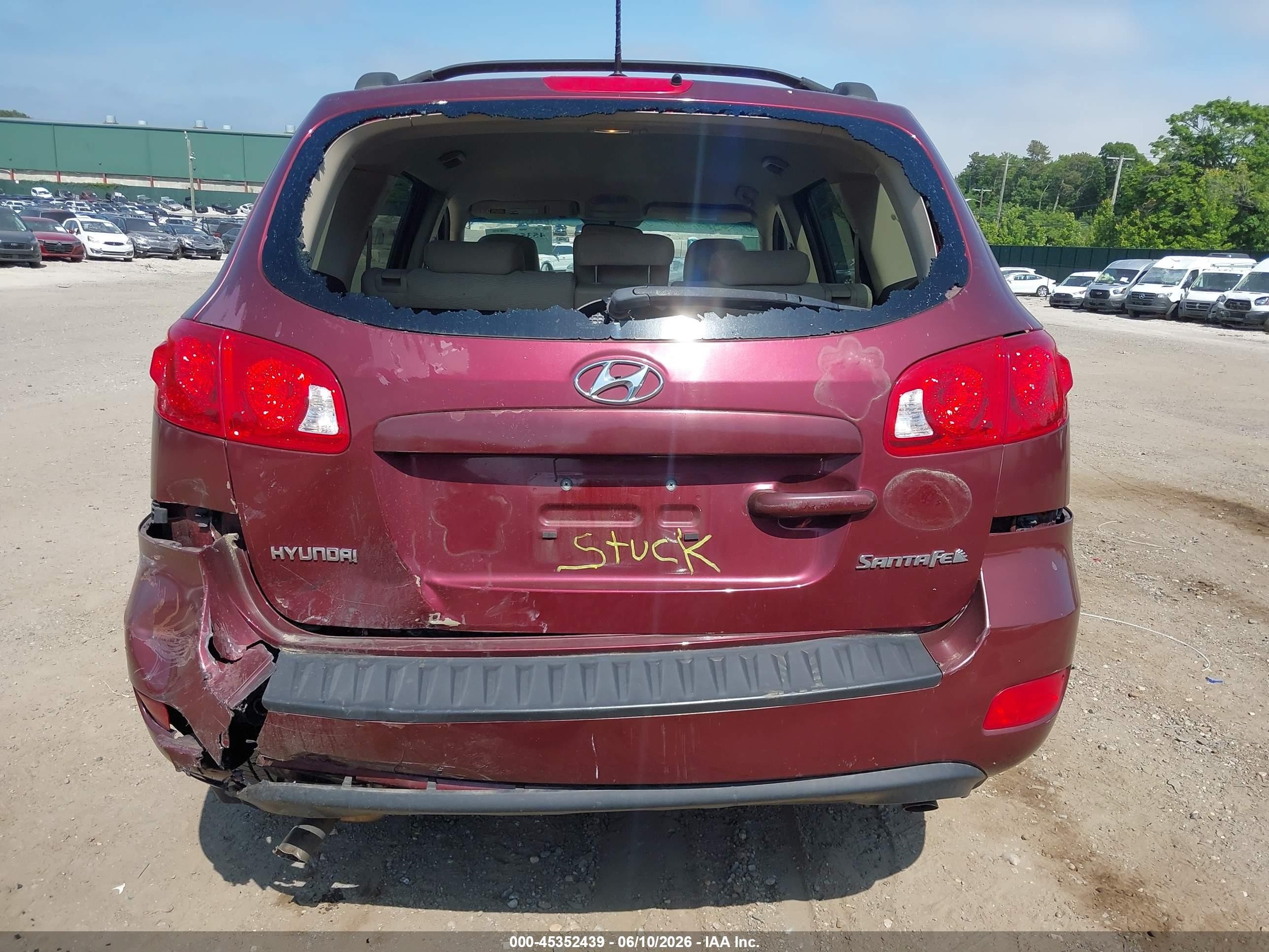 2009 Hyundai Santa Fe Gls Maroon vin: 5NMSG13D49H259855