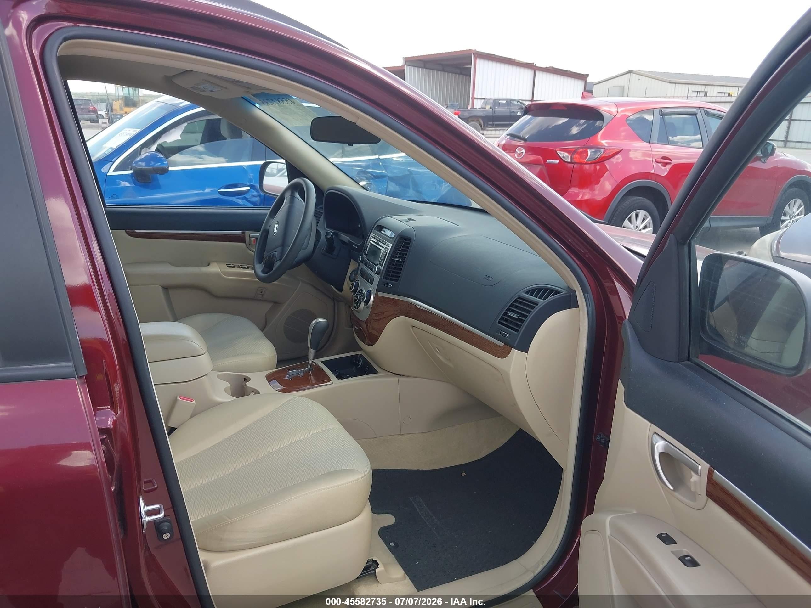 2009 Hyundai Santa Fe Gls Burgundy vin: 5NMSG13D49H302641