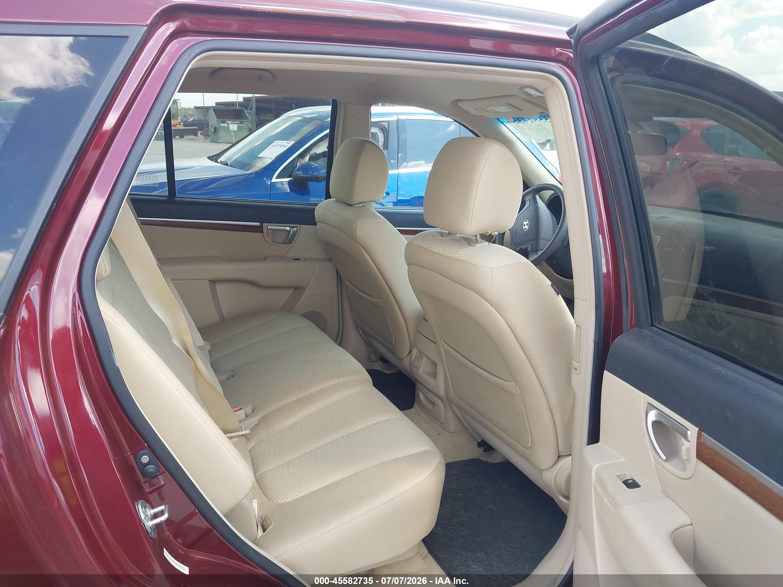2009 Hyundai Santa Fe Gls Burgundy vin: 5NMSG13D49H302641