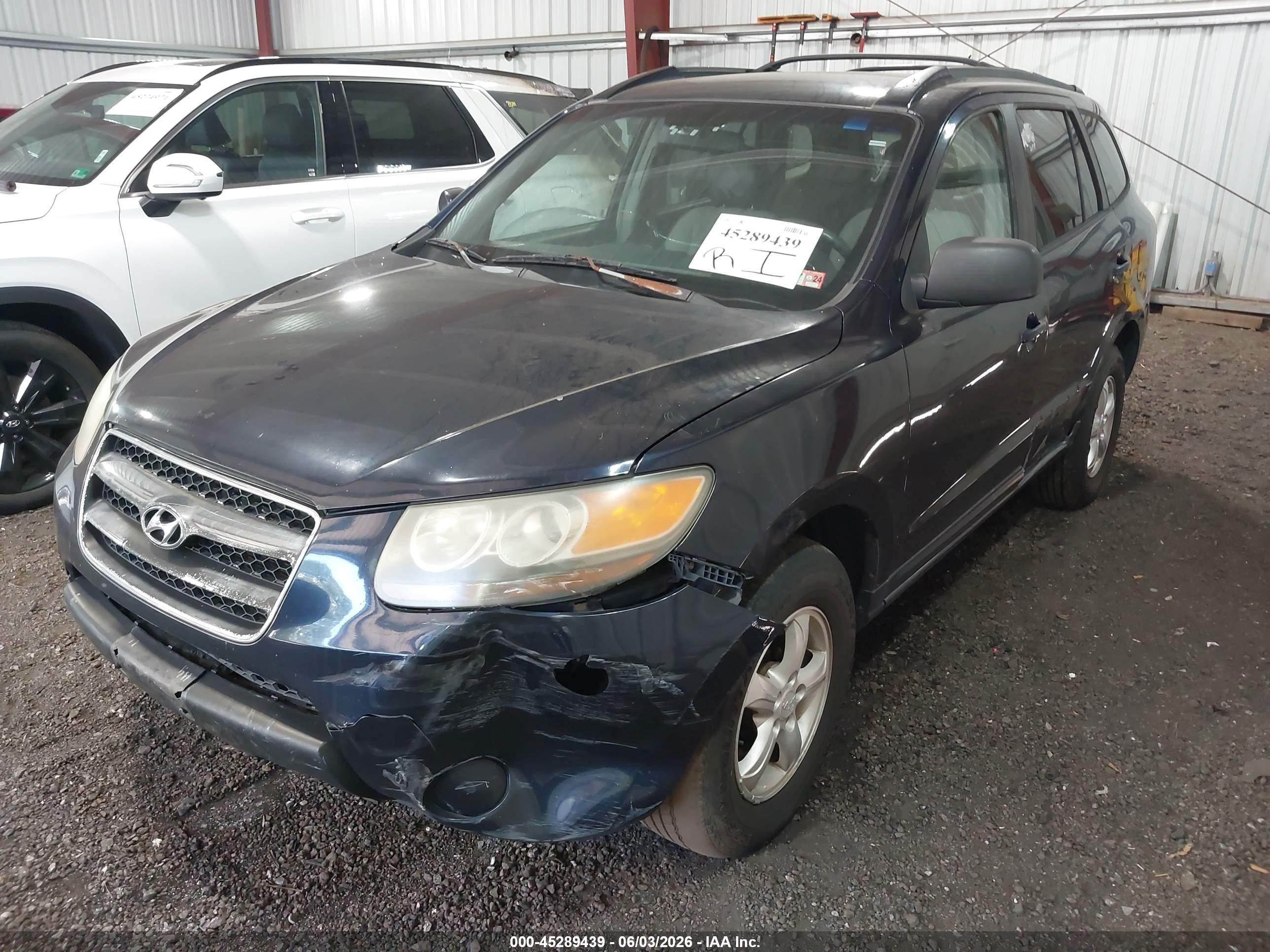 2007 Hyundai Santa Fe Gls Blue vin: 5NMSG13D57H055286