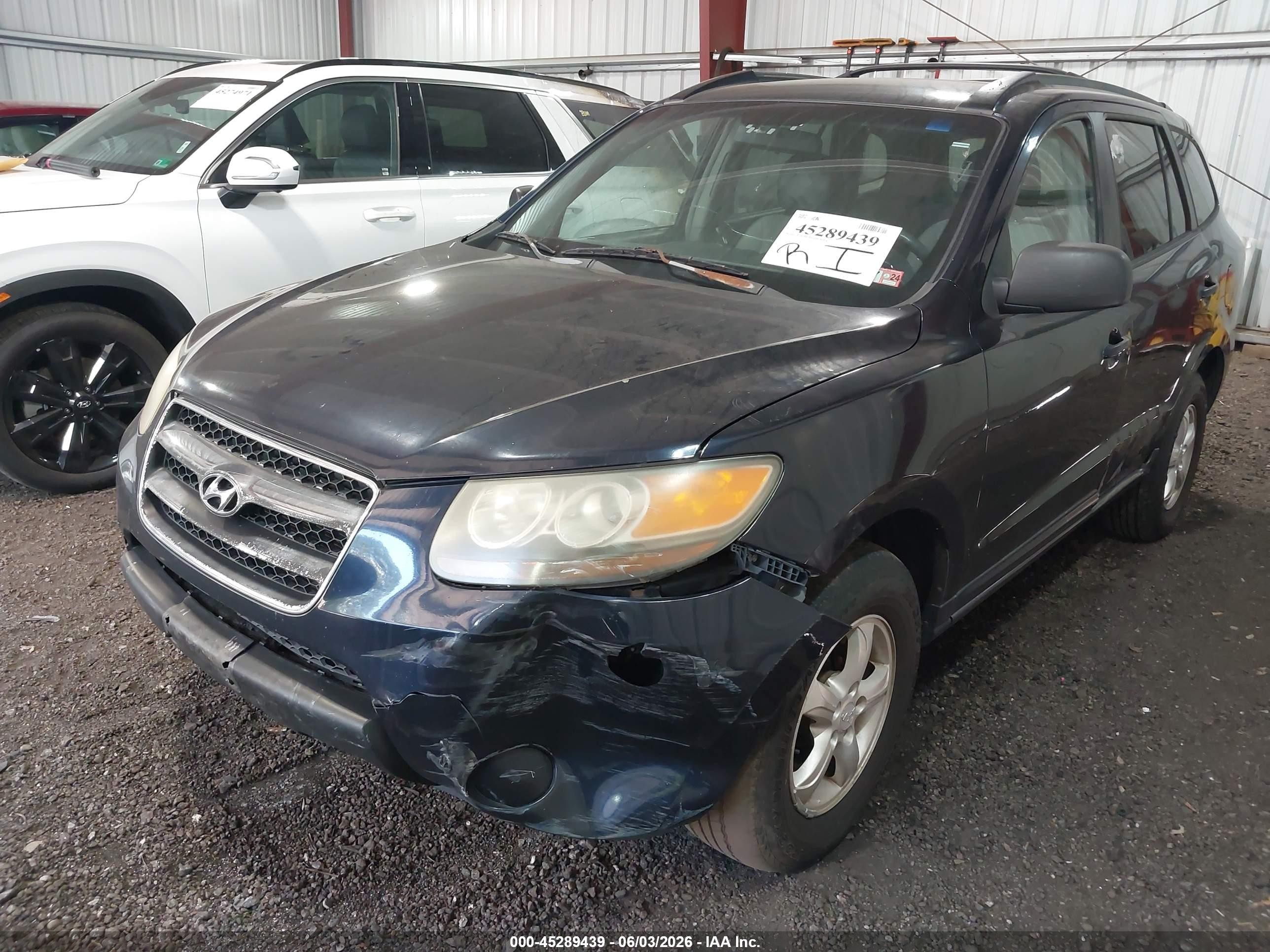 2007 Hyundai Santa Fe Gls Blue vin: 5NMSG13D57H055286