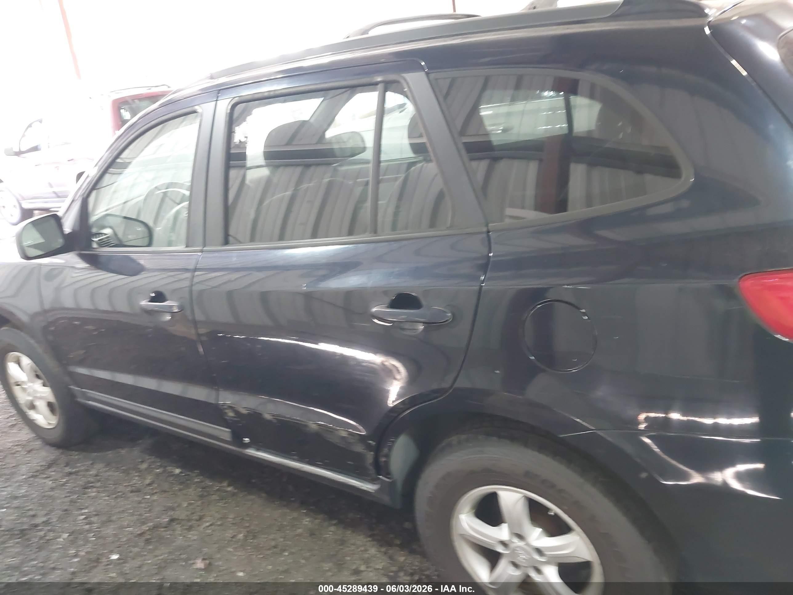 2007 Hyundai Santa Fe Gls Blue vin: 5NMSG13D57H055286