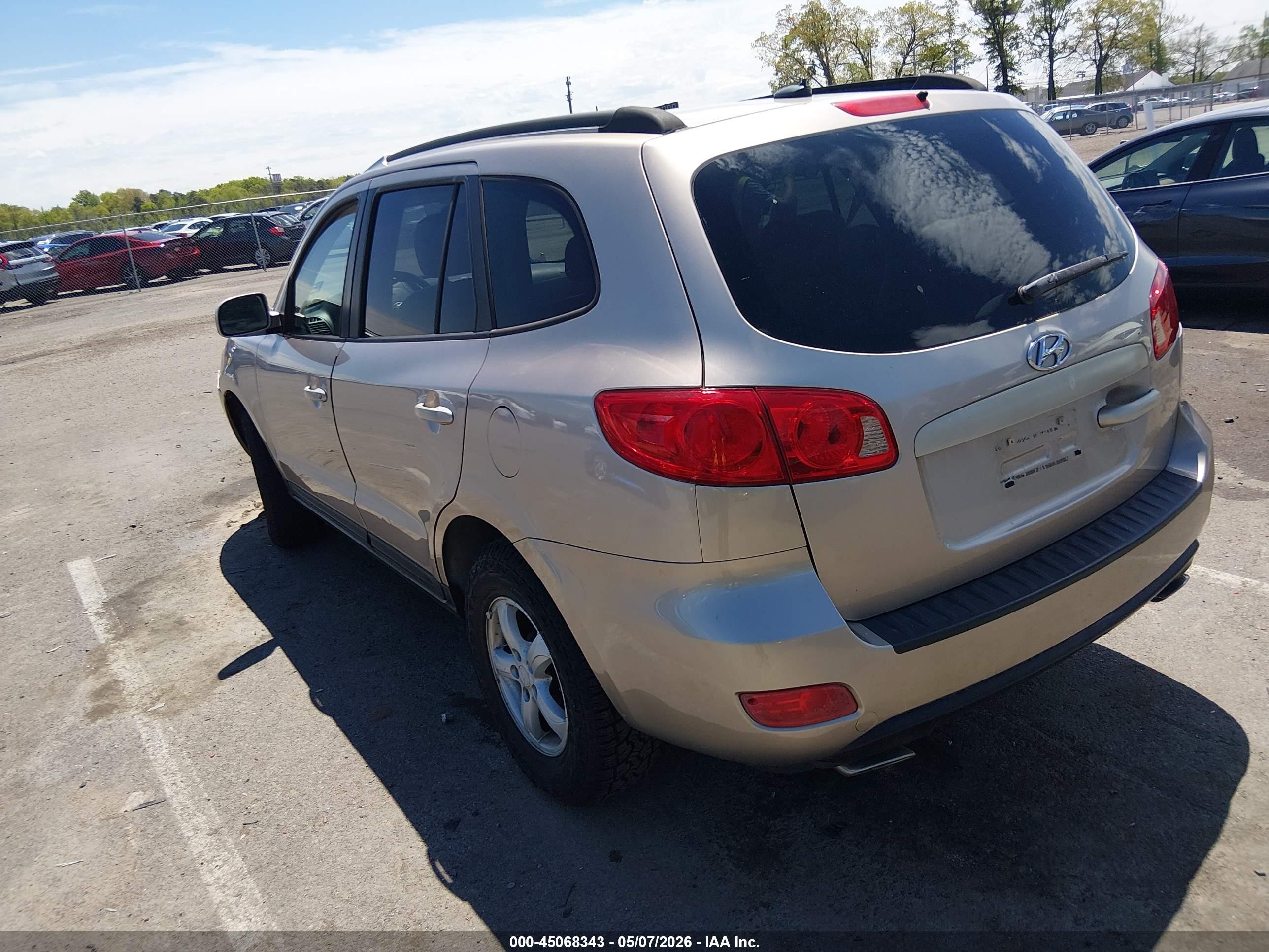 2007 Hyundai Santa Fe Gls Tan vin: 5NMSG13D57H069043
