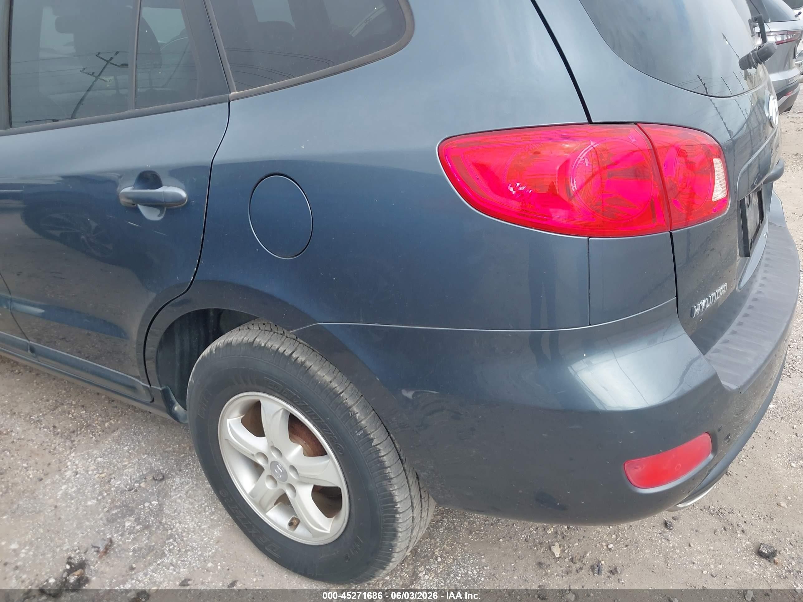 2007 Hyundai Santa Fe Gls Blue vin: 5NMSG13D57H093486