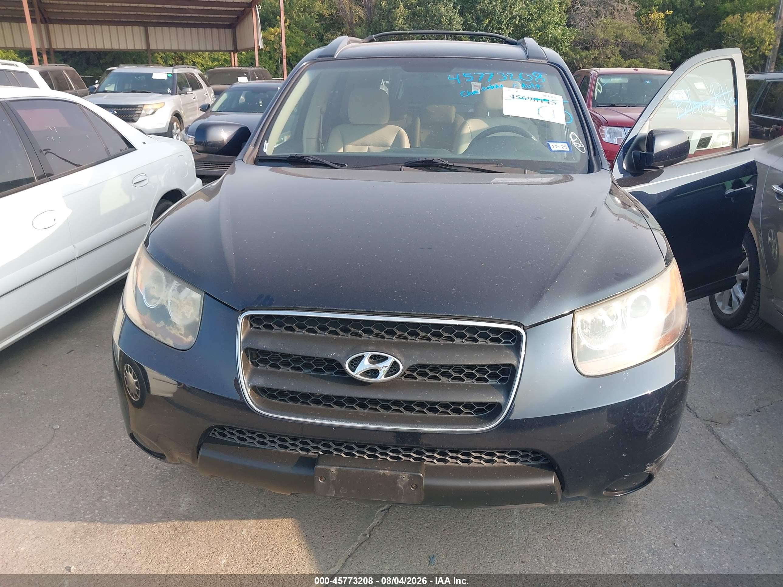 2007 Hyundai Santa Fe Gls Синий vin: 5NMSG13D57H105460