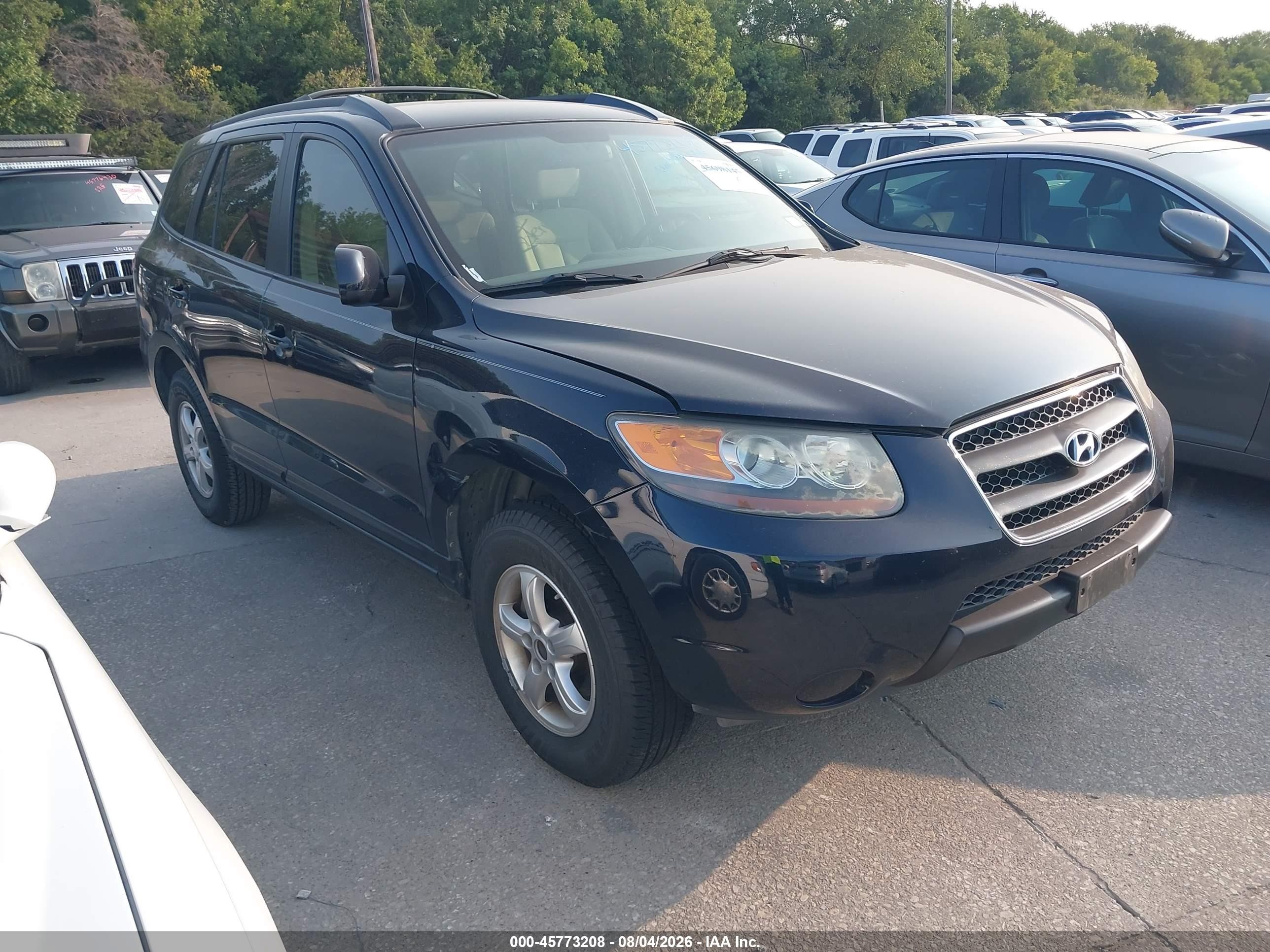 2007 Hyundai Santa Fe Gls Blue vin: 5NMSG13D57H105460