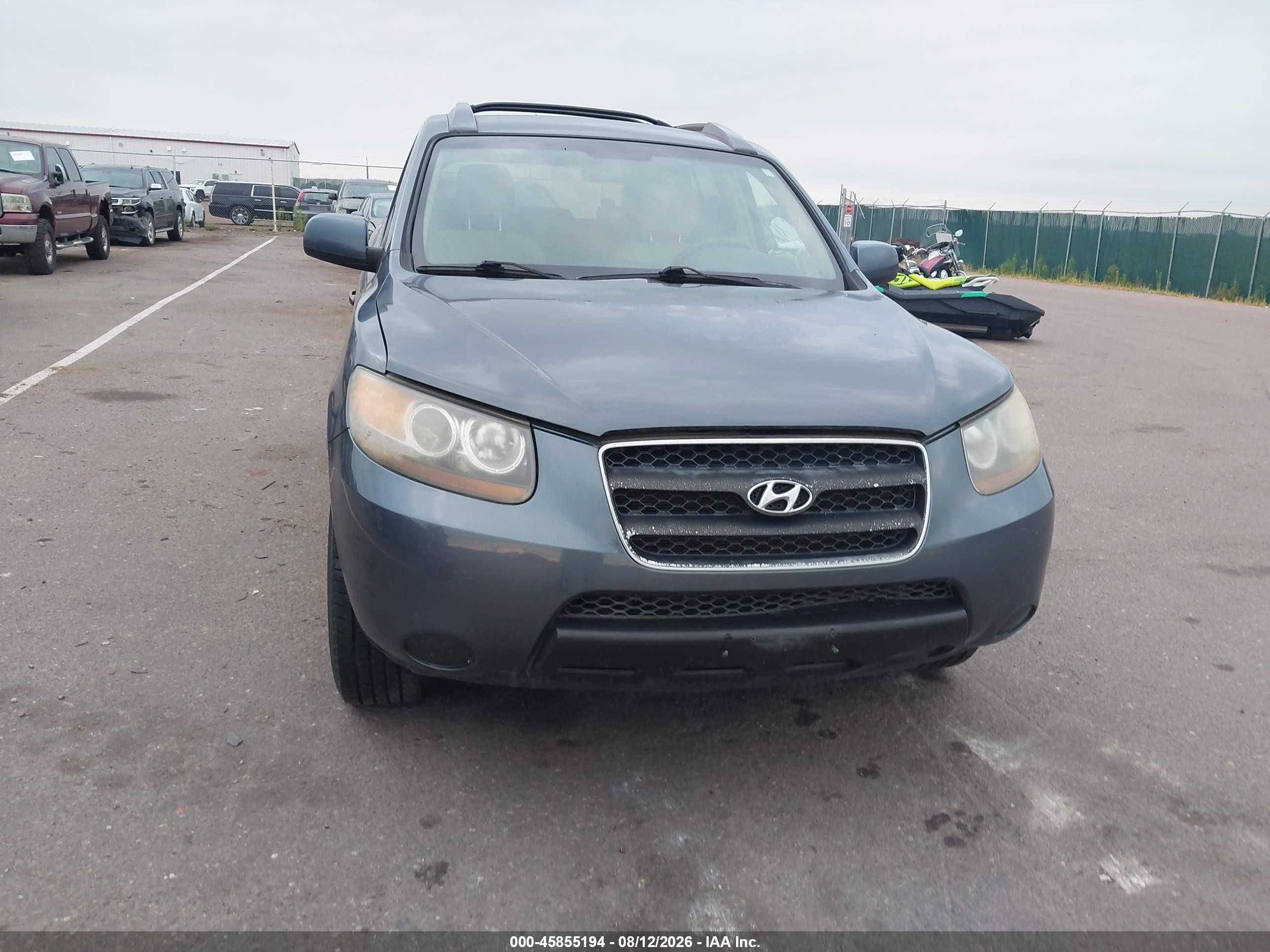 2007 Hyundai Santa Fe Gls Blue vin: 5NMSG13D57H109346