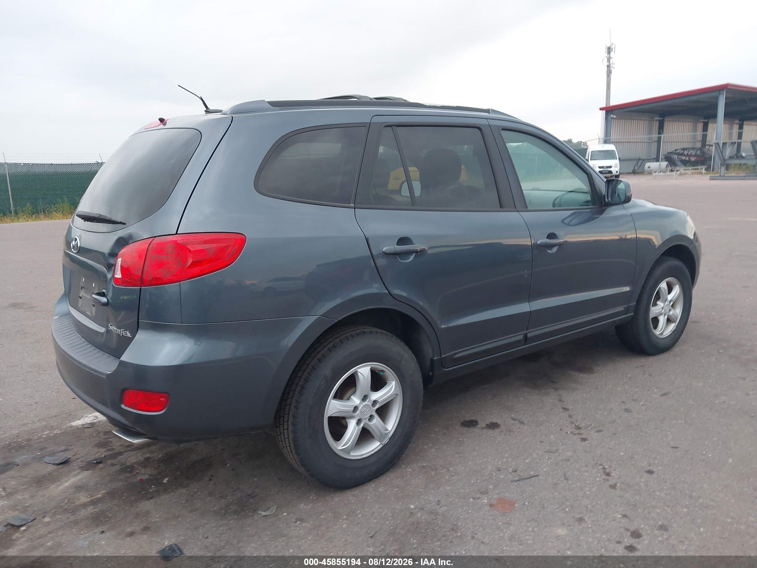 2007 Hyundai Santa Fe Gls Blue vin: 5NMSG13D57H109346