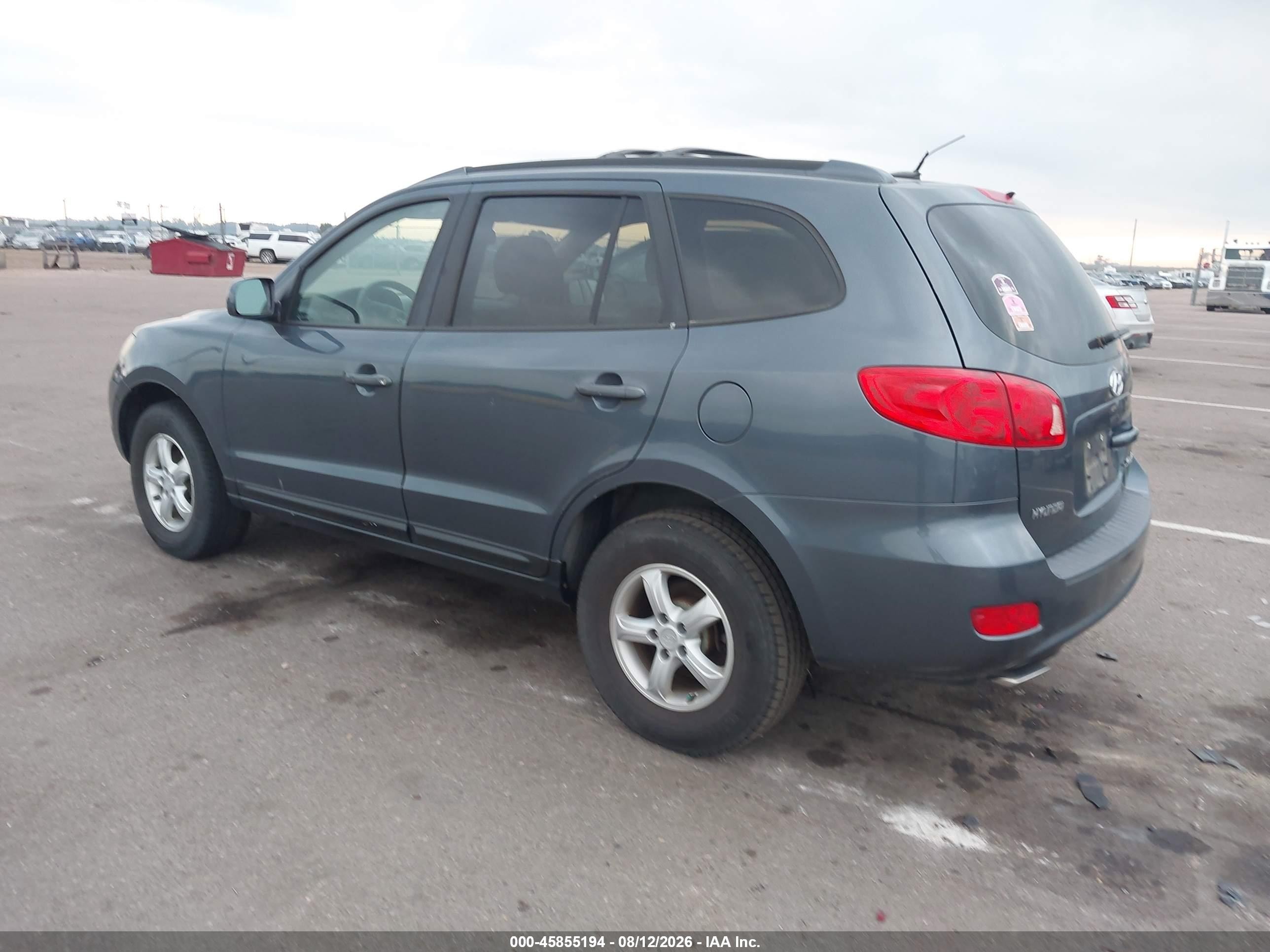 2007 Hyundai Santa Fe Gls Blue vin: 5NMSG13D57H109346