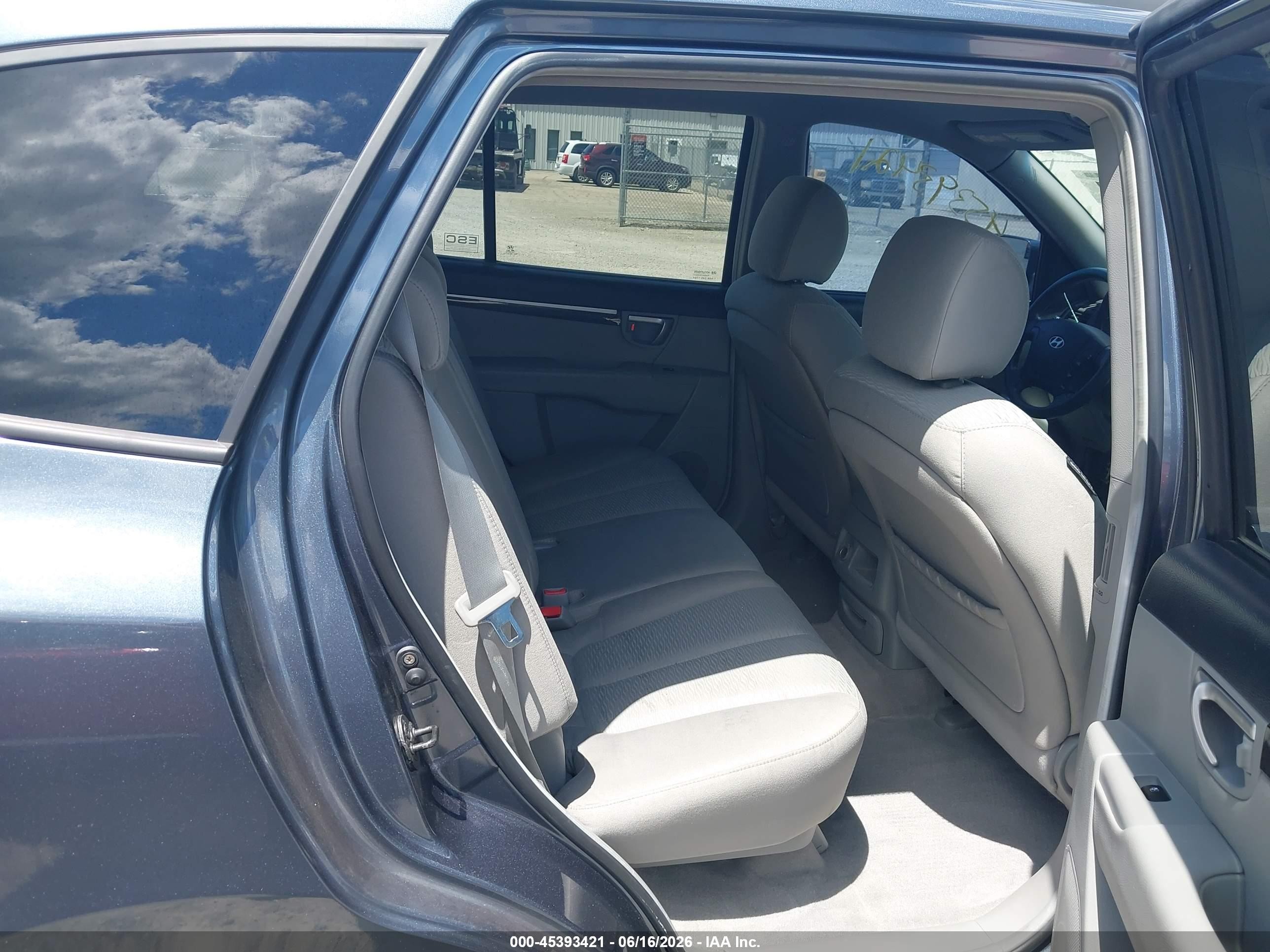 2007 Hyundai Santa Fe Gls Blue vin: 5NMSG13D57H123036