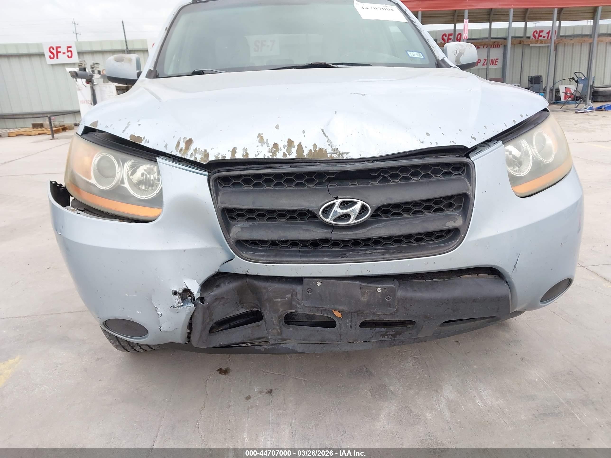 2008 Hyundai Santa Fe Gls Light Blue vin: 5NMSG13D58H130604