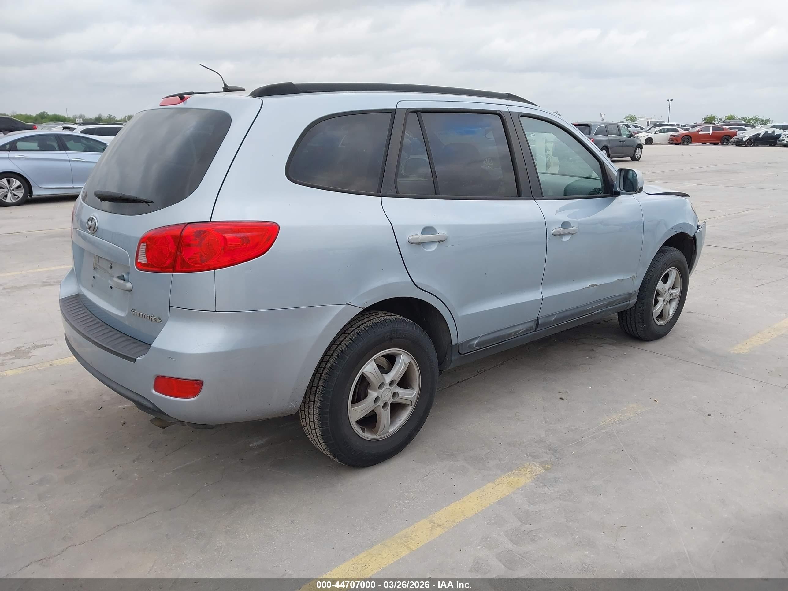2008 Hyundai Santa Fe Gls Light Blue vin: 5NMSG13D58H130604