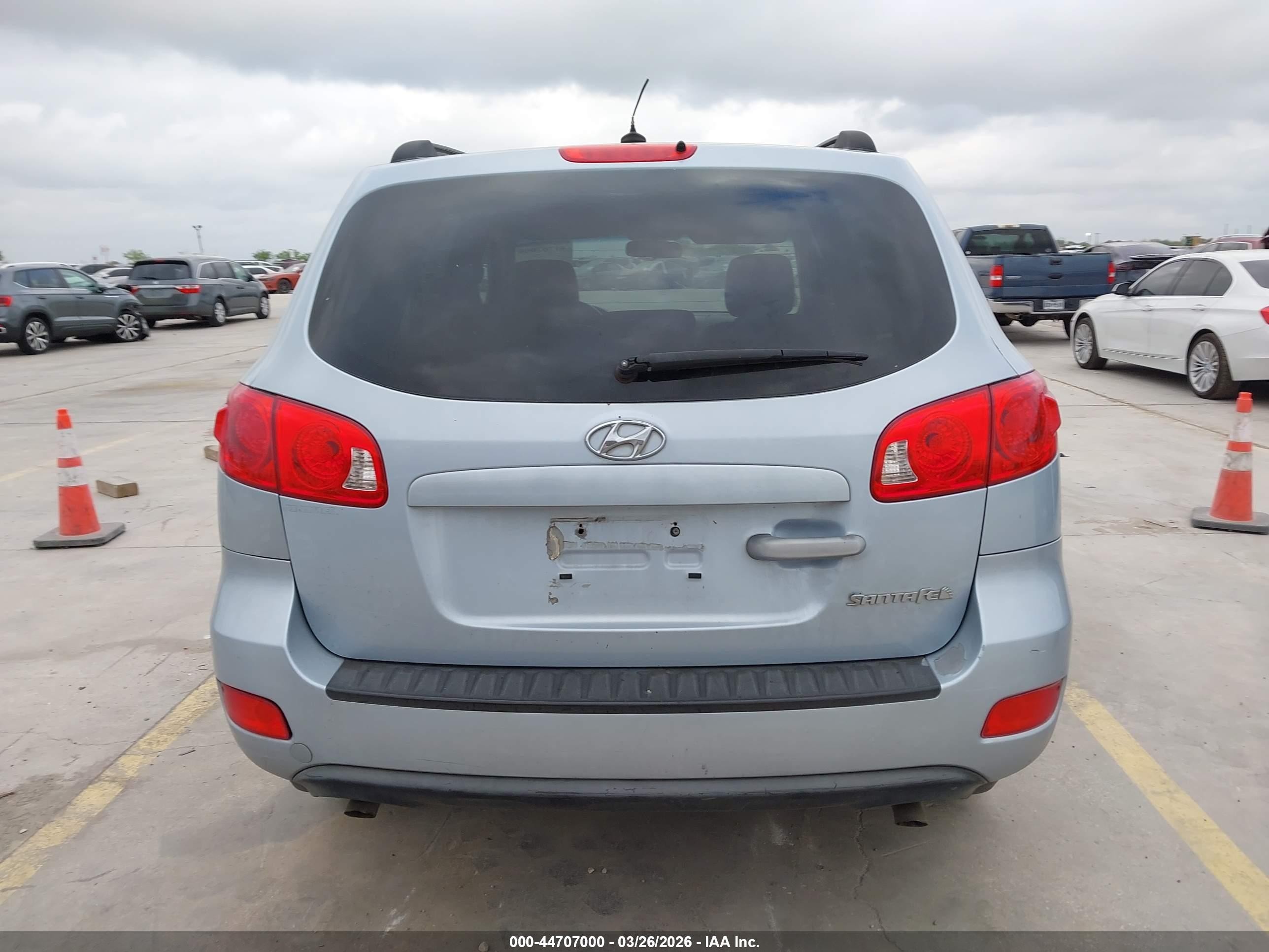 2008 Hyundai Santa Fe Gls Light Blue vin: 5NMSG13D58H130604