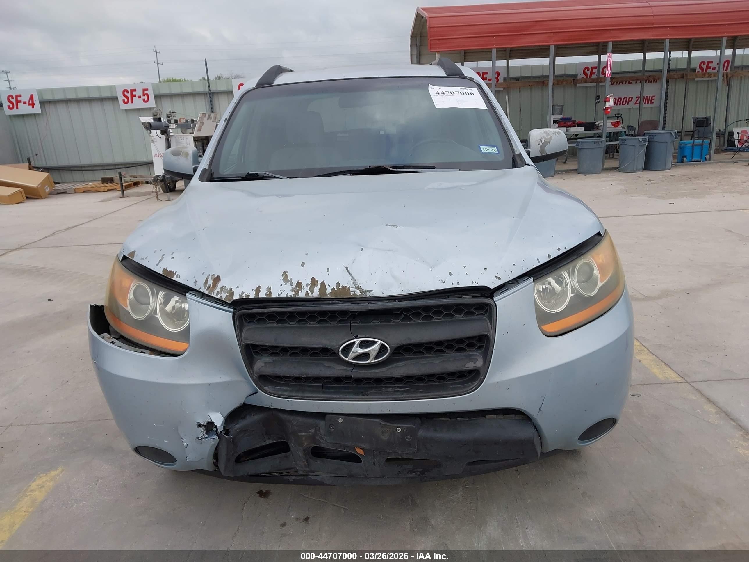 2008 Hyundai Santa Fe Gls Light Blue vin: 5NMSG13D58H130604