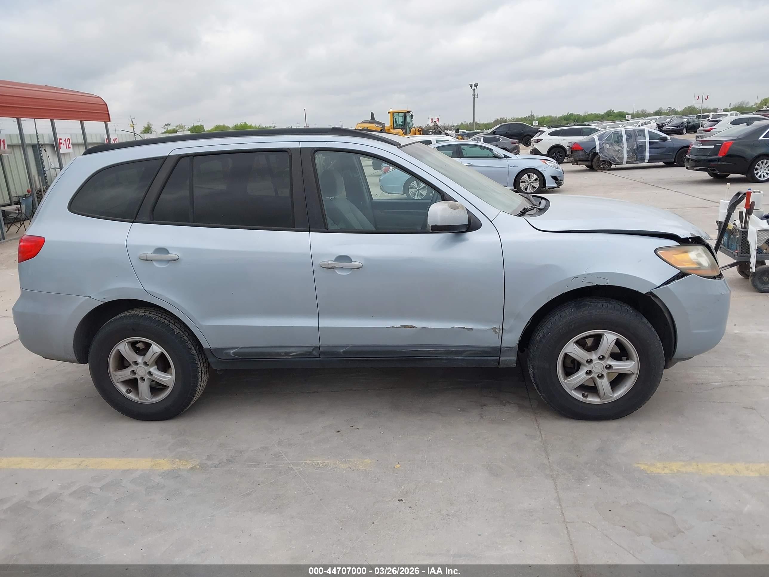 2008 Hyundai Santa Fe Gls Light Blue vin: 5NMSG13D58H130604