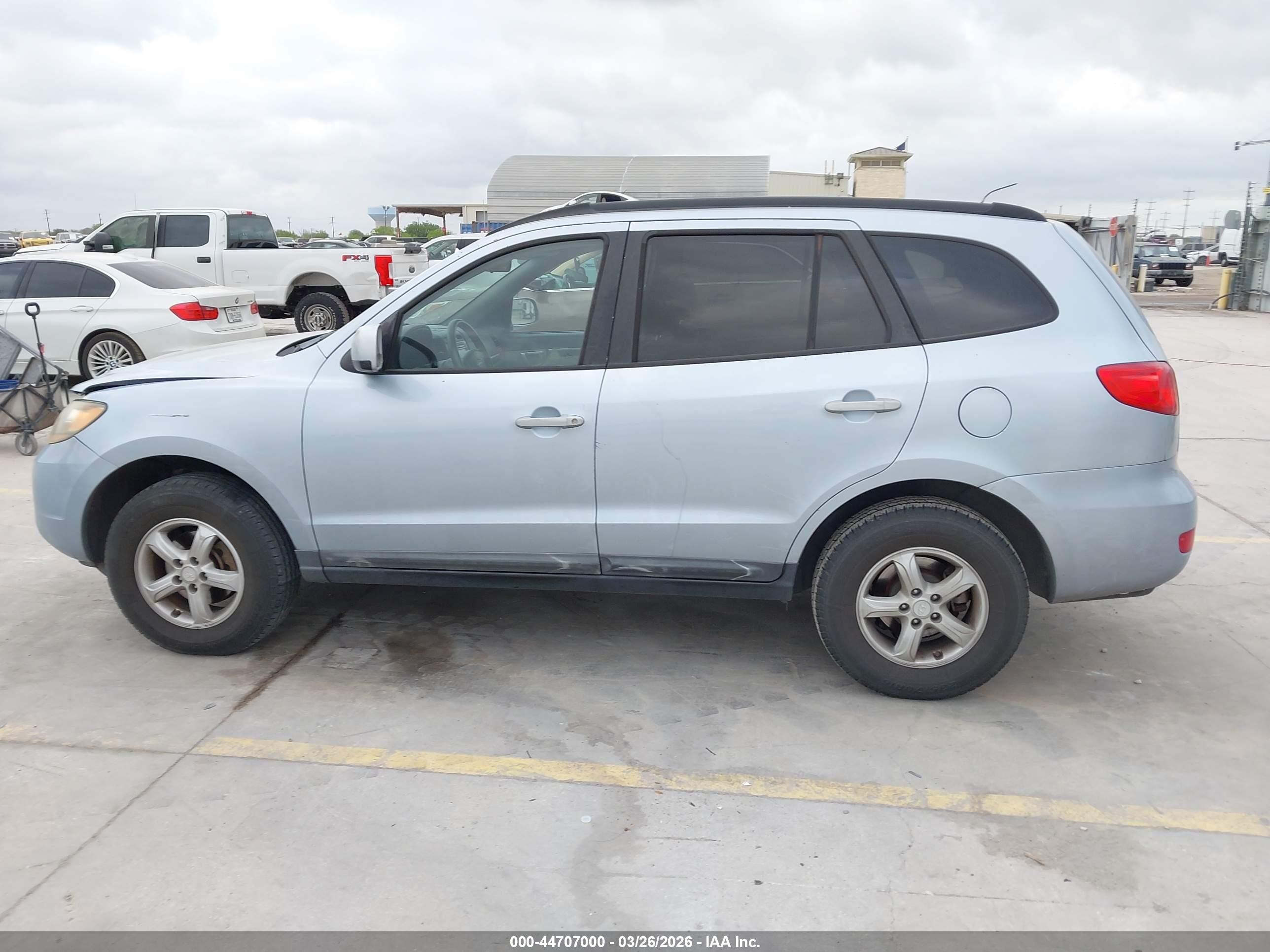 2008 Hyundai Santa Fe Gls Light Blue vin: 5NMSG13D58H130604