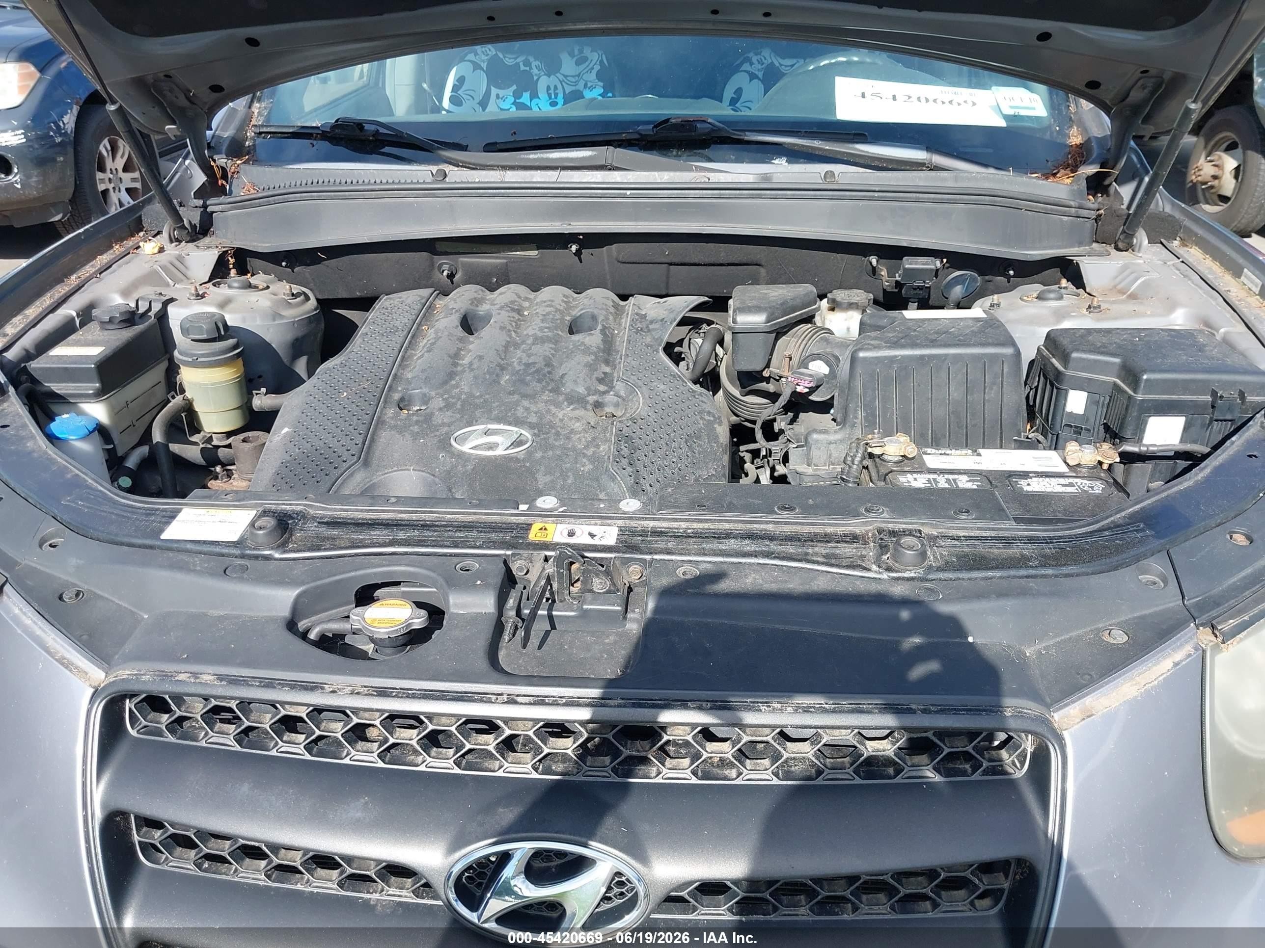 2008 Hyundai Santa Fe Gls Gray vin: 5NMSG13D58H133664