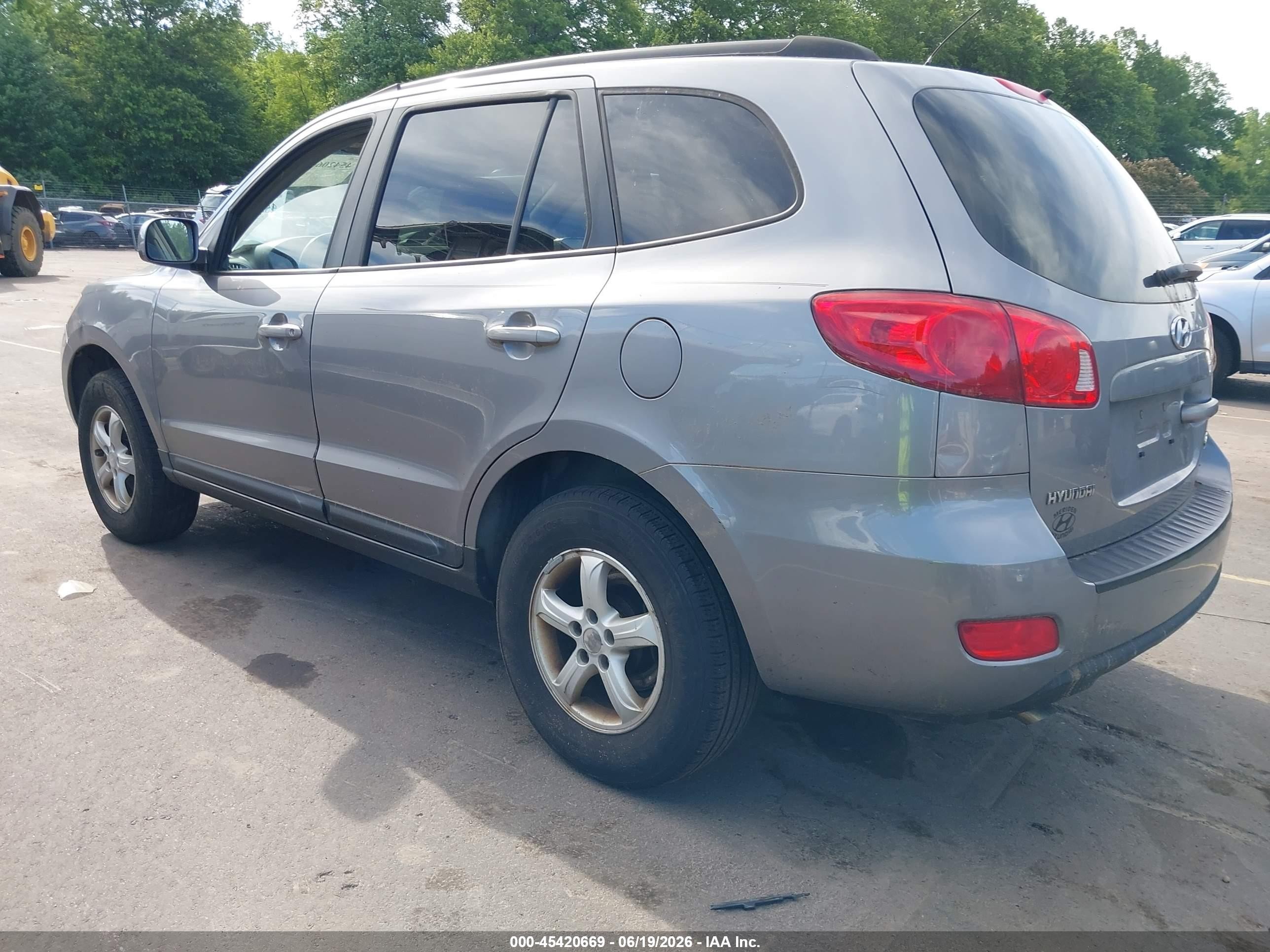 2008 Hyundai Santa Fe Gls Gray vin: 5NMSG13D58H133664