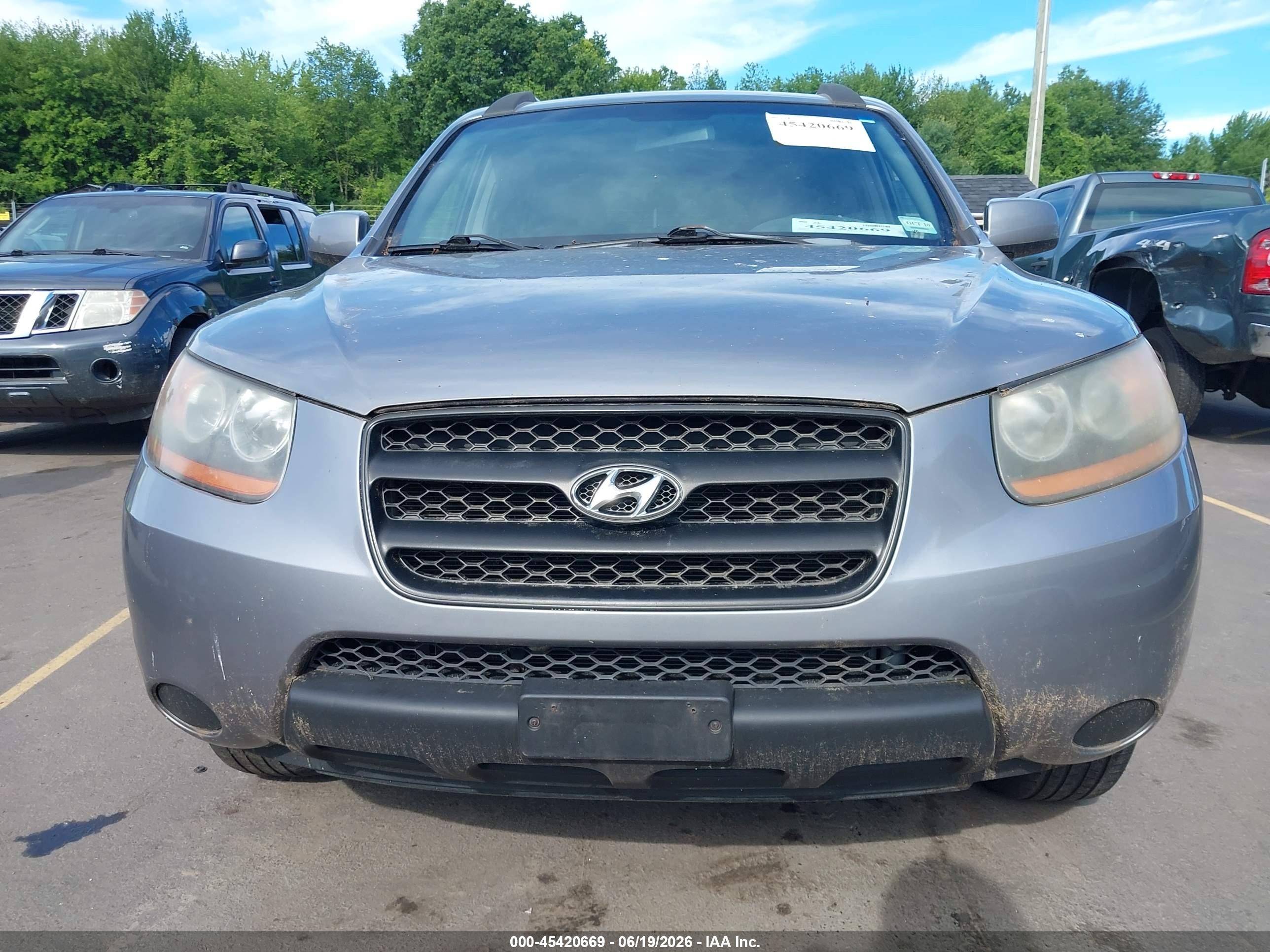 2008 Hyundai Santa Fe Gls Gray vin: 5NMSG13D58H133664