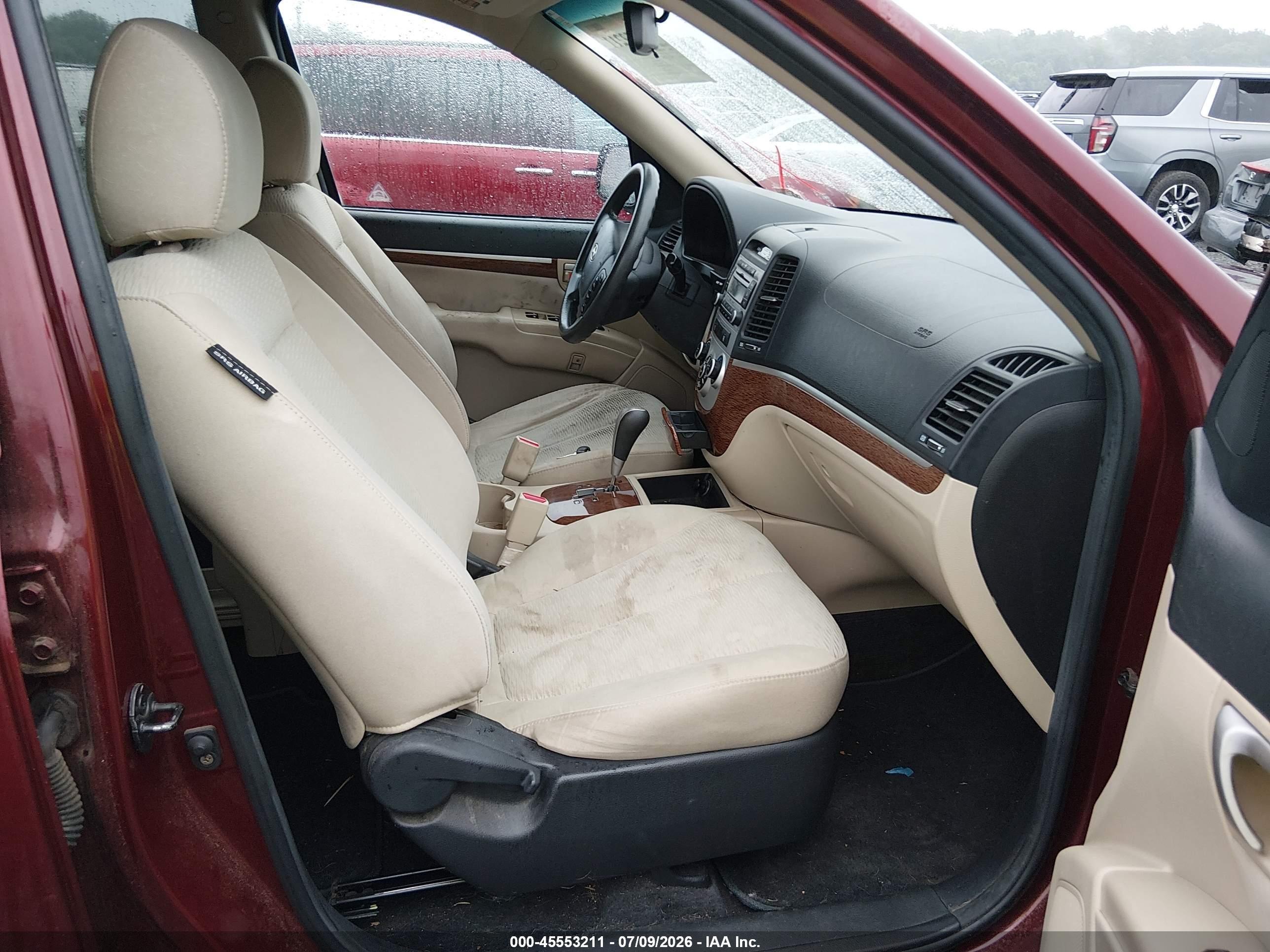 2008 Hyundai Santa Fe Gls Burgundy vin: 5NMSG13D58H138430