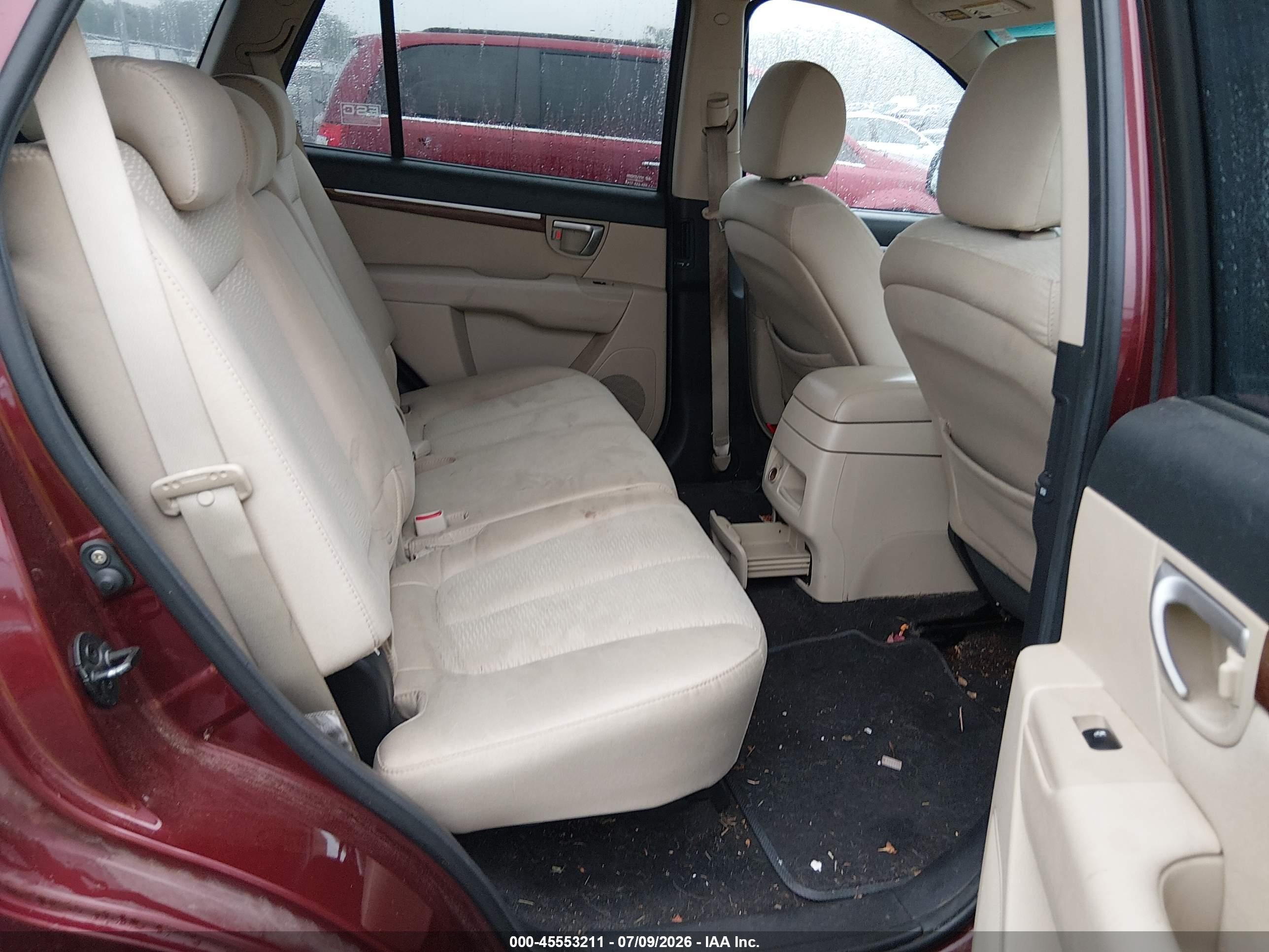 2008 Hyundai Santa Fe Gls Burgundy vin: 5NMSG13D58H138430