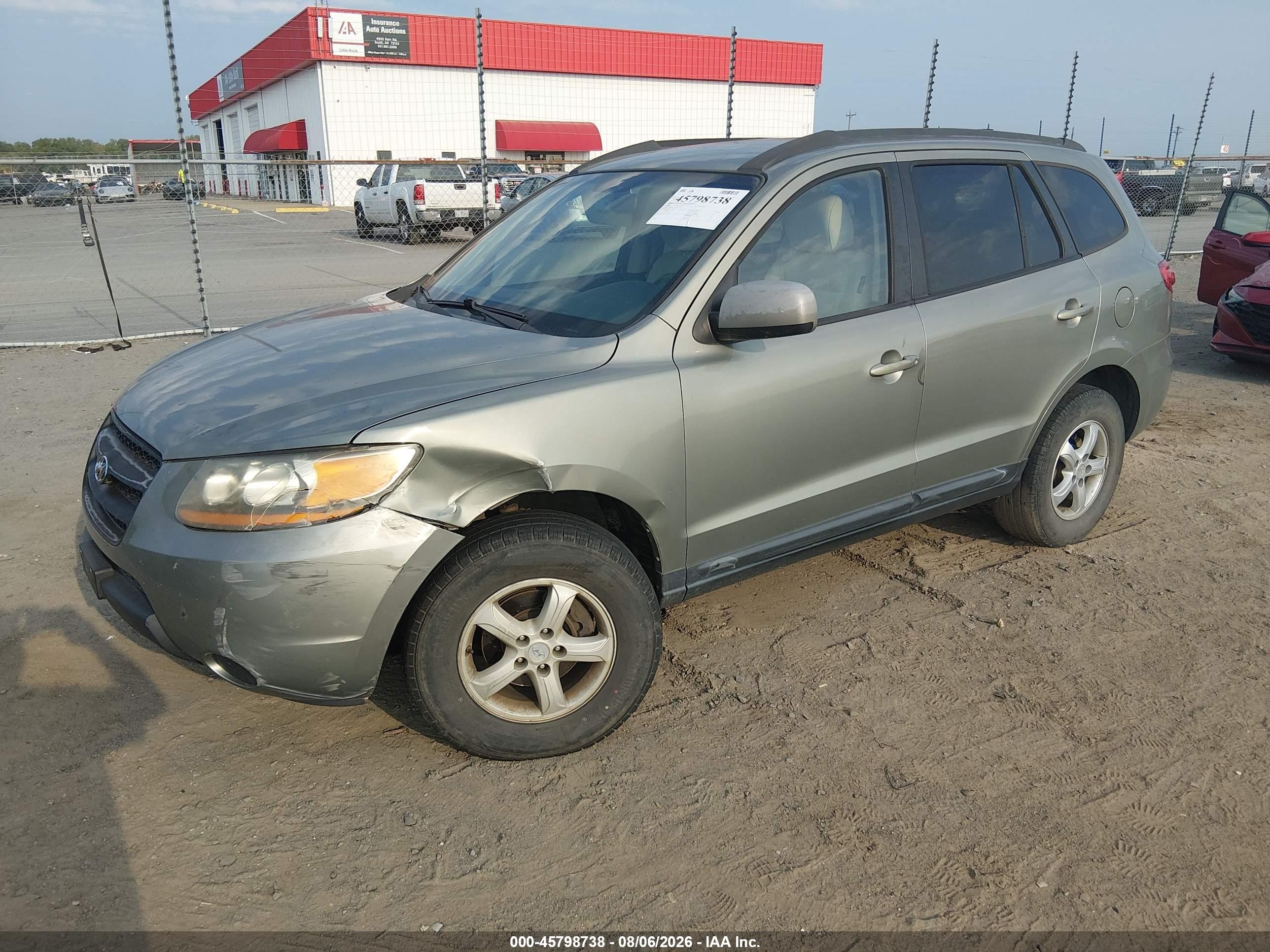 2008 Hyundai Santa Fe Gls Gray vin: 5NMSG13D58H147497