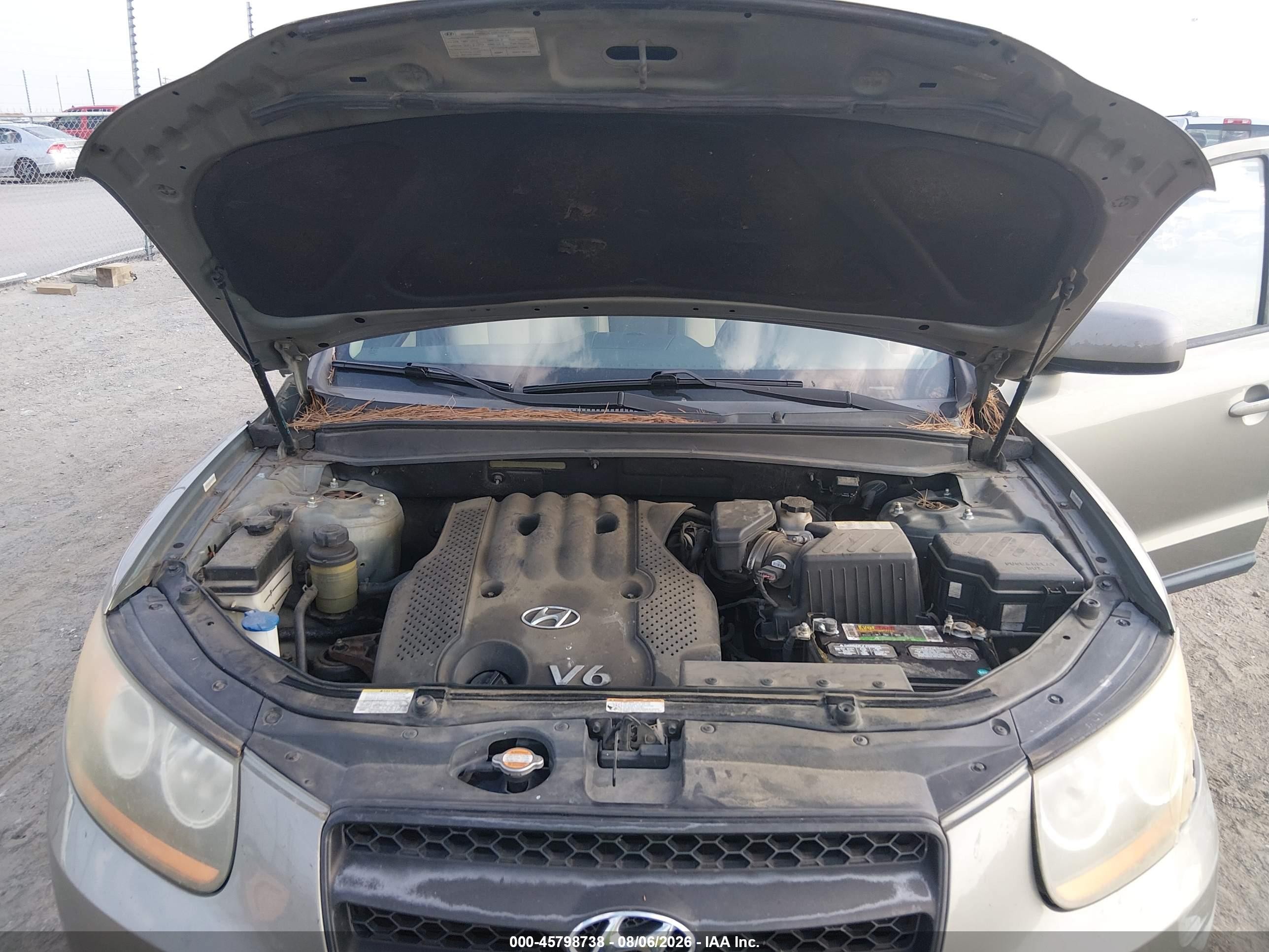 2008 Hyundai Santa Fe Gls Gray vin: 5NMSG13D58H147497