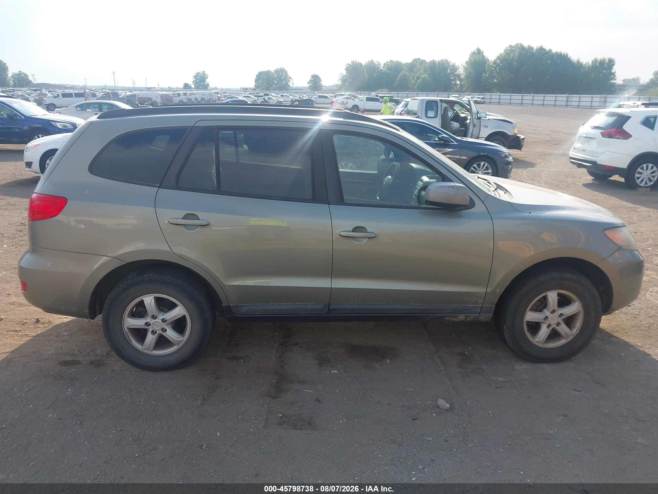 2008 Hyundai Santa Fe Gls Gray vin: 5NMSG13D58H147497