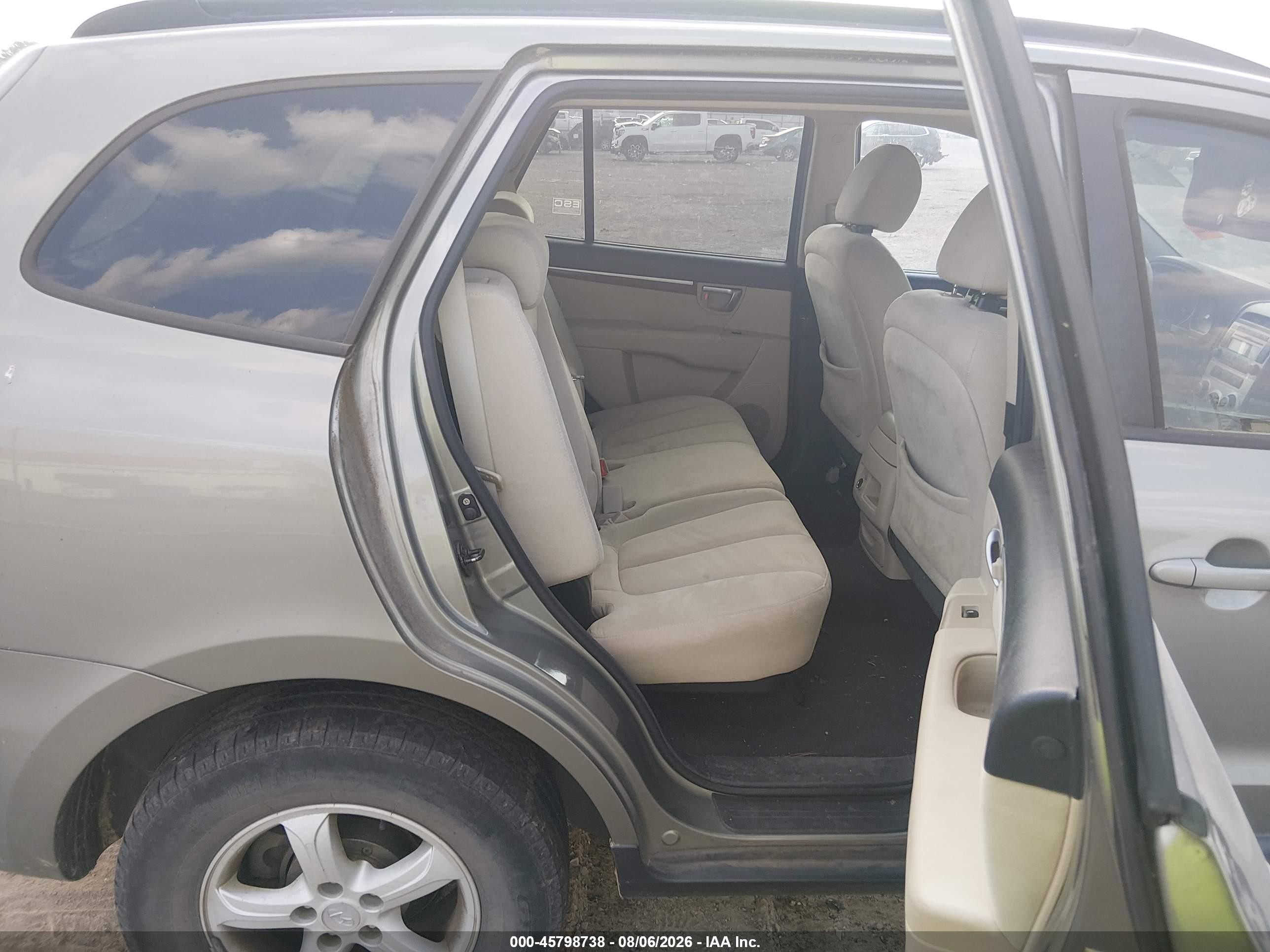 2008 Hyundai Santa Fe Gls Gray vin: 5NMSG13D58H147497