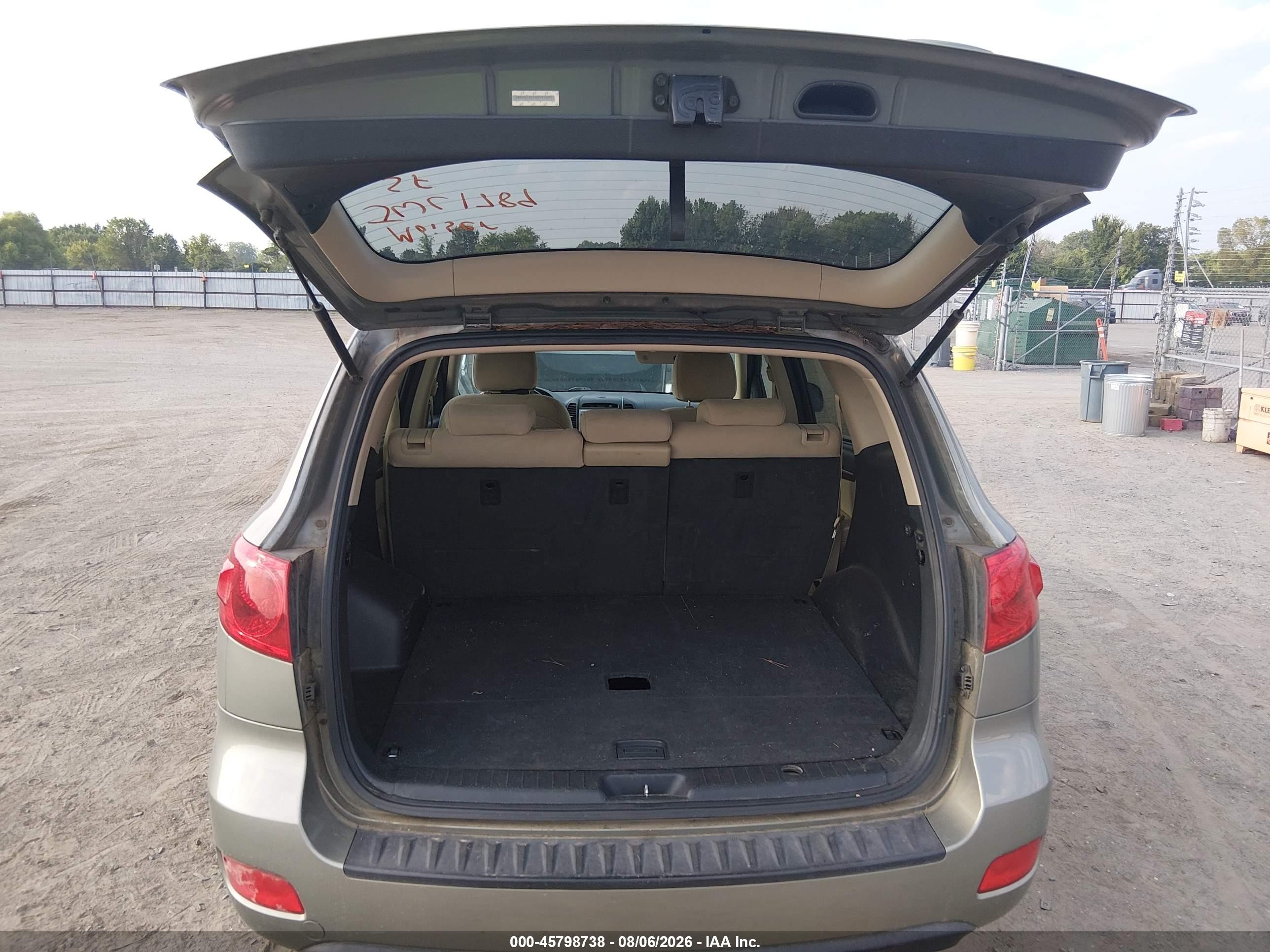 2008 Hyundai Santa Fe Gls Gray vin: 5NMSG13D58H147497
