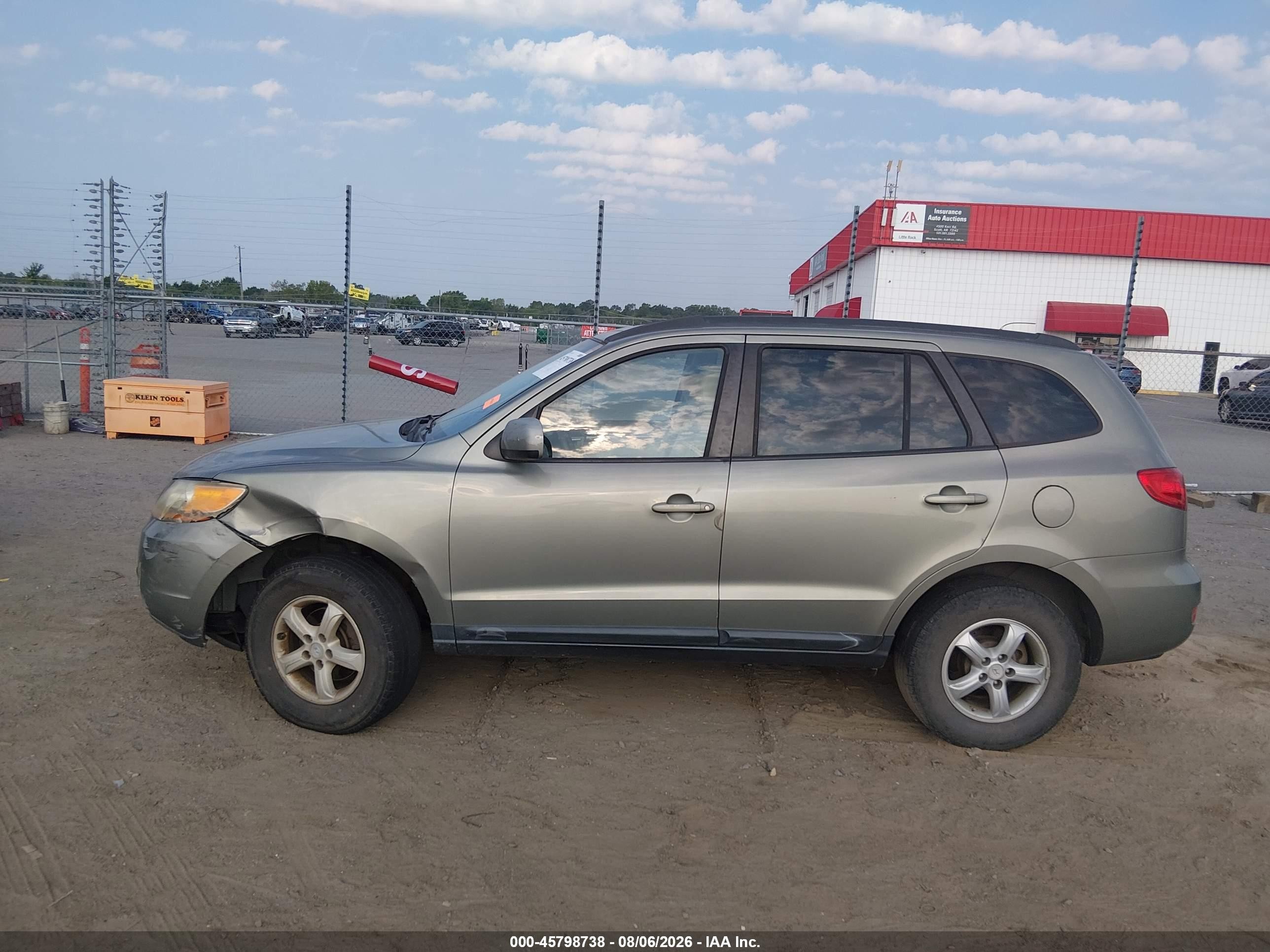 2008 Hyundai Santa Fe Gls Gray vin: 5NMSG13D58H147497