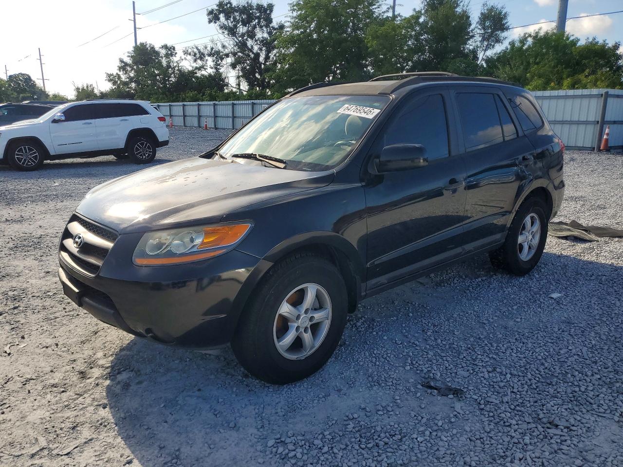 2008 Hyundai Santa Fe Gls Black vin: 5NMSG13D58H175557