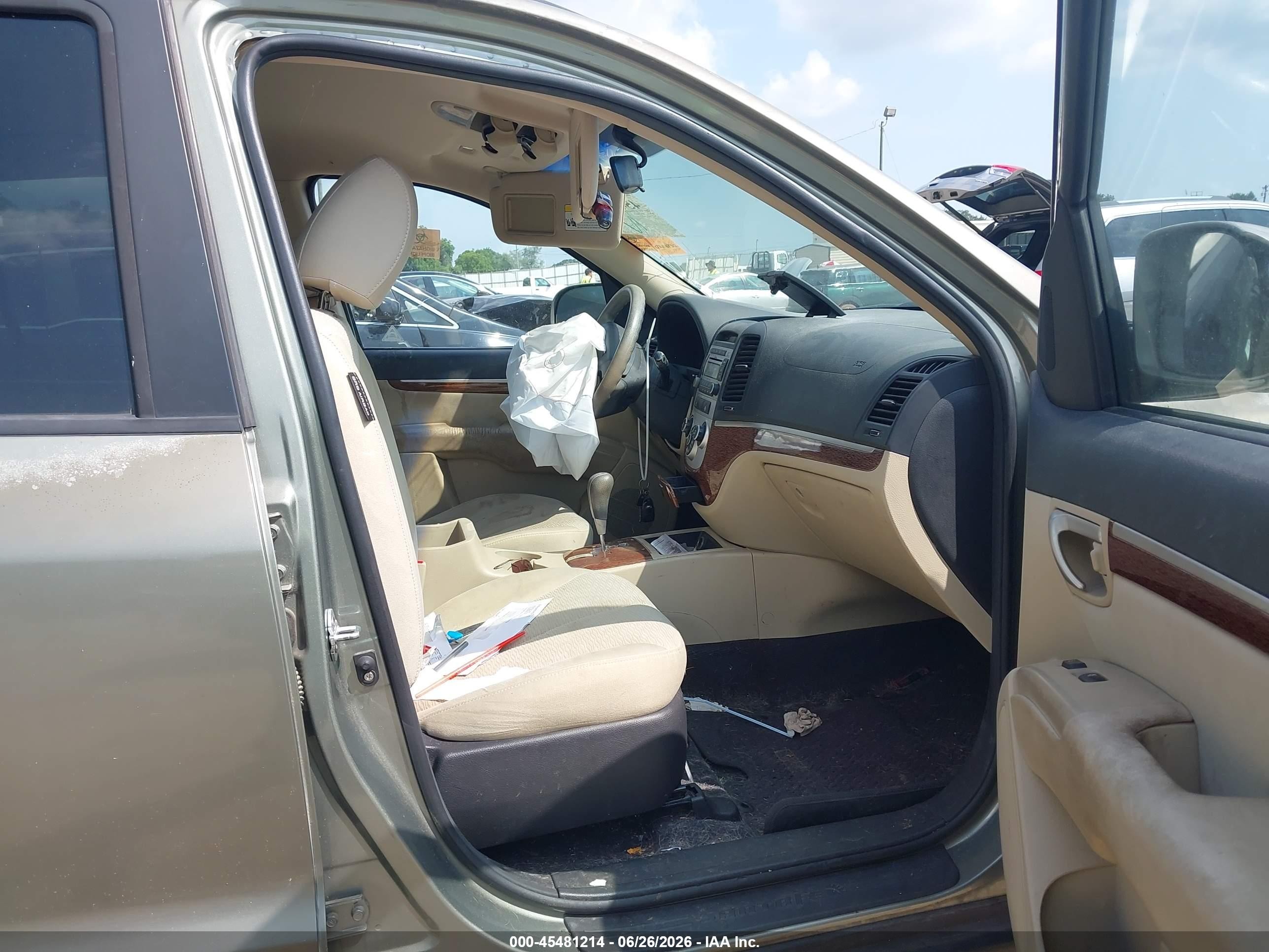 2008 Hyundai Santa Fe Gls Green vin: 5NMSG13D58H187076