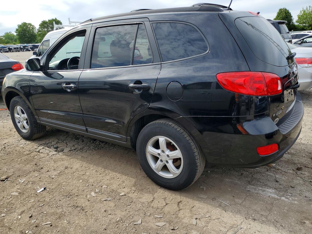2008 Hyundai Santa Fe Gls Black vin: 5NMSG13D58H190124