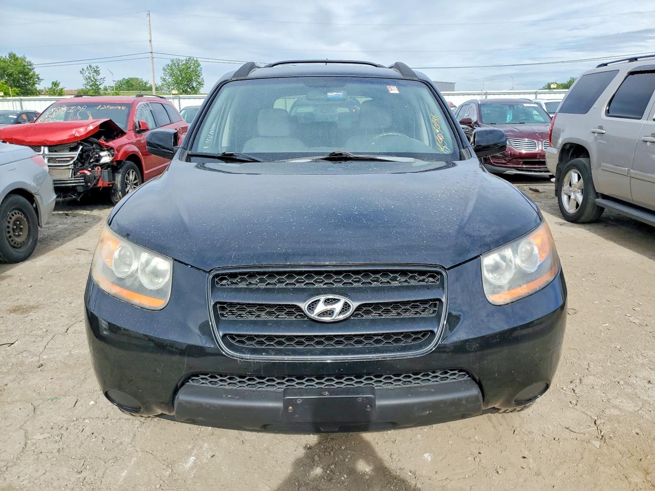 2008 Hyundai Santa Fe Gls Black vin: 5NMSG13D58H190124