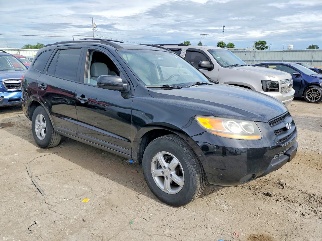 2008 Hyundai Santa Fe Gls Black vin: 5NMSG13D58H190124