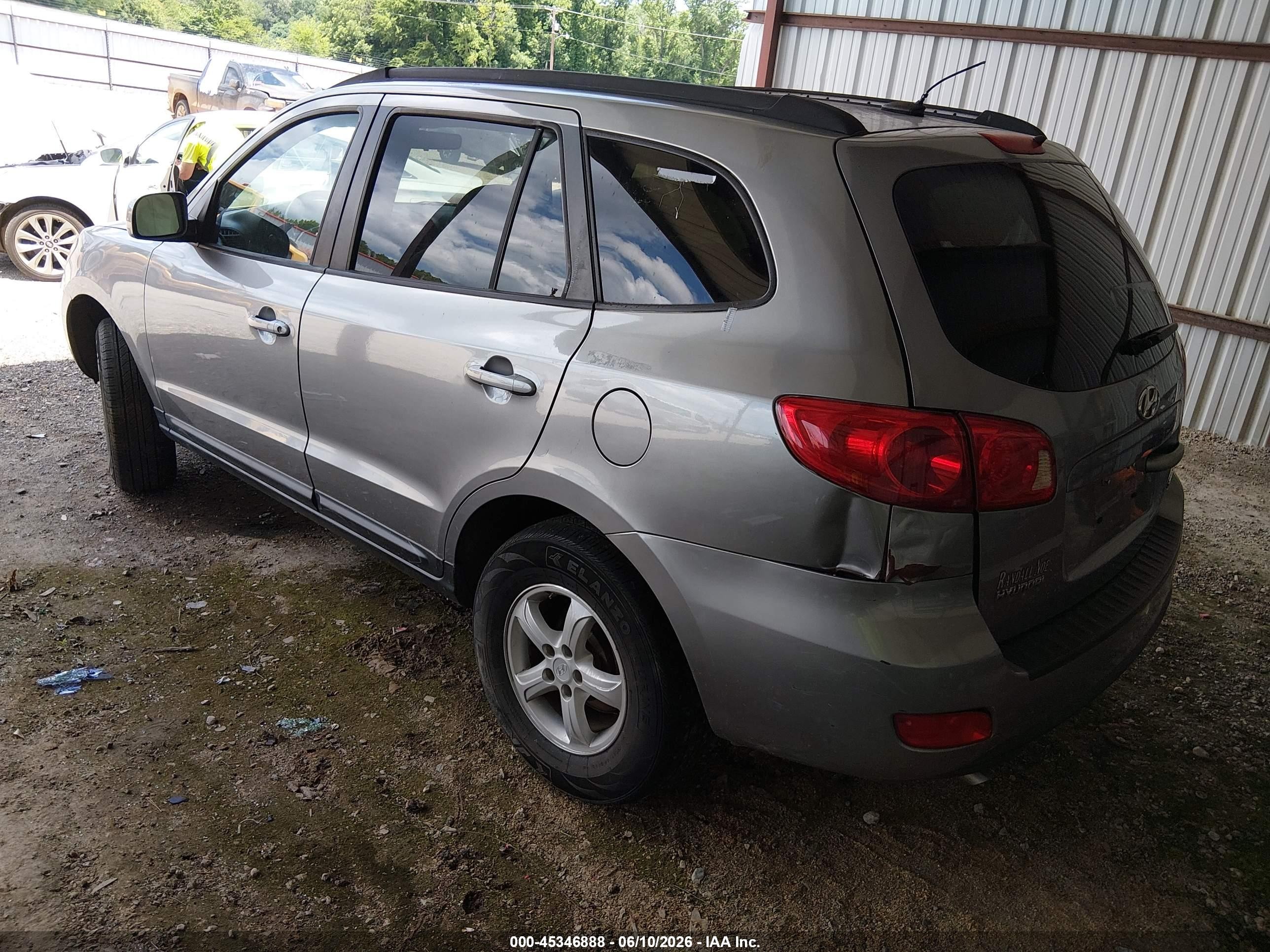 2008 Hyundai Santa Fe Gls Gray vin: 5NMSG13D58H208928