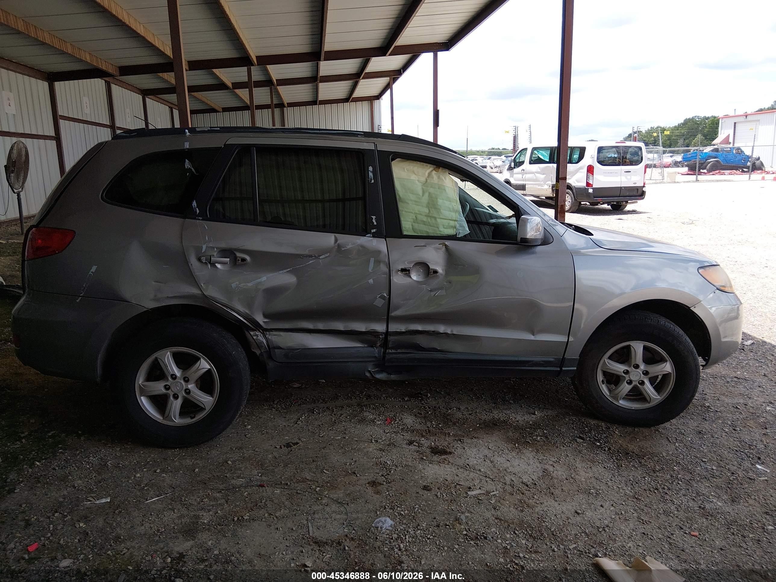 2008 Hyundai Santa Fe Gls Gray vin: 5NMSG13D58H208928