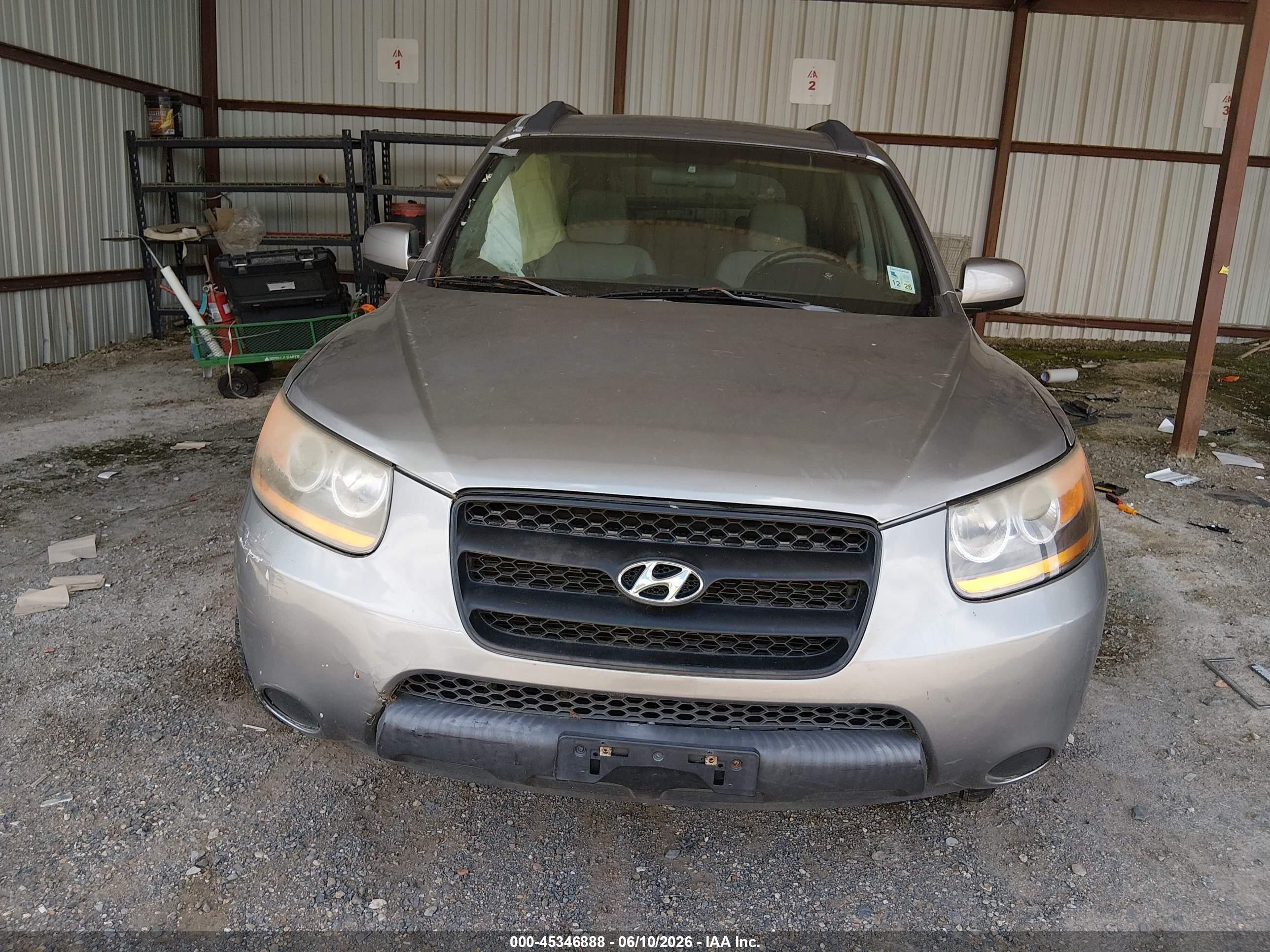 2008 Hyundai Santa Fe Gls Gray vin: 5NMSG13D58H208928